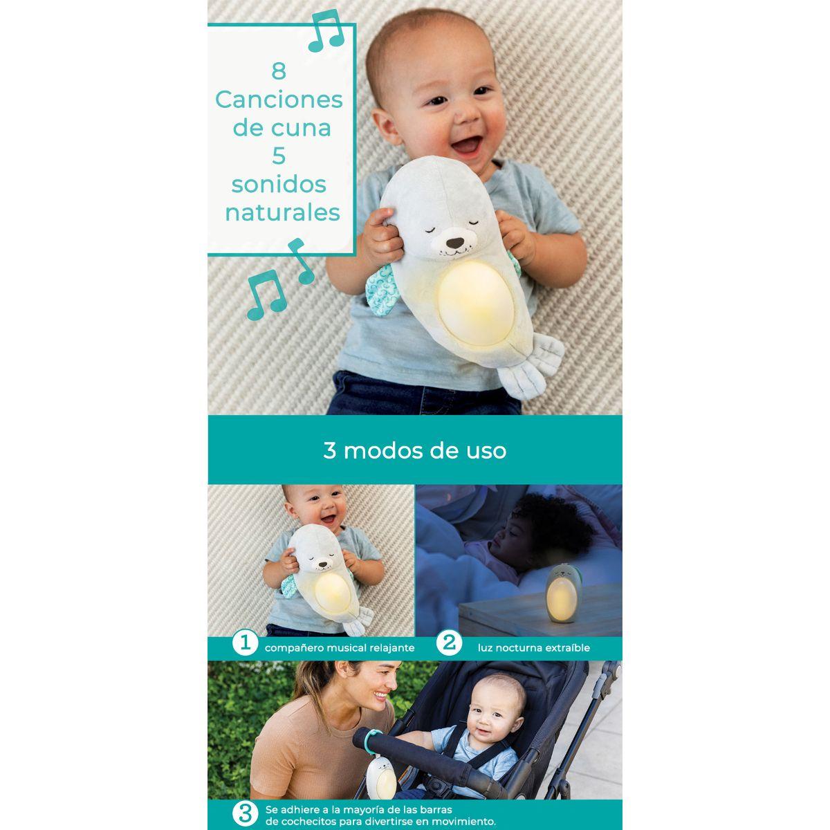 Peluche Snuggle Pal Sounds & Light Soother-6