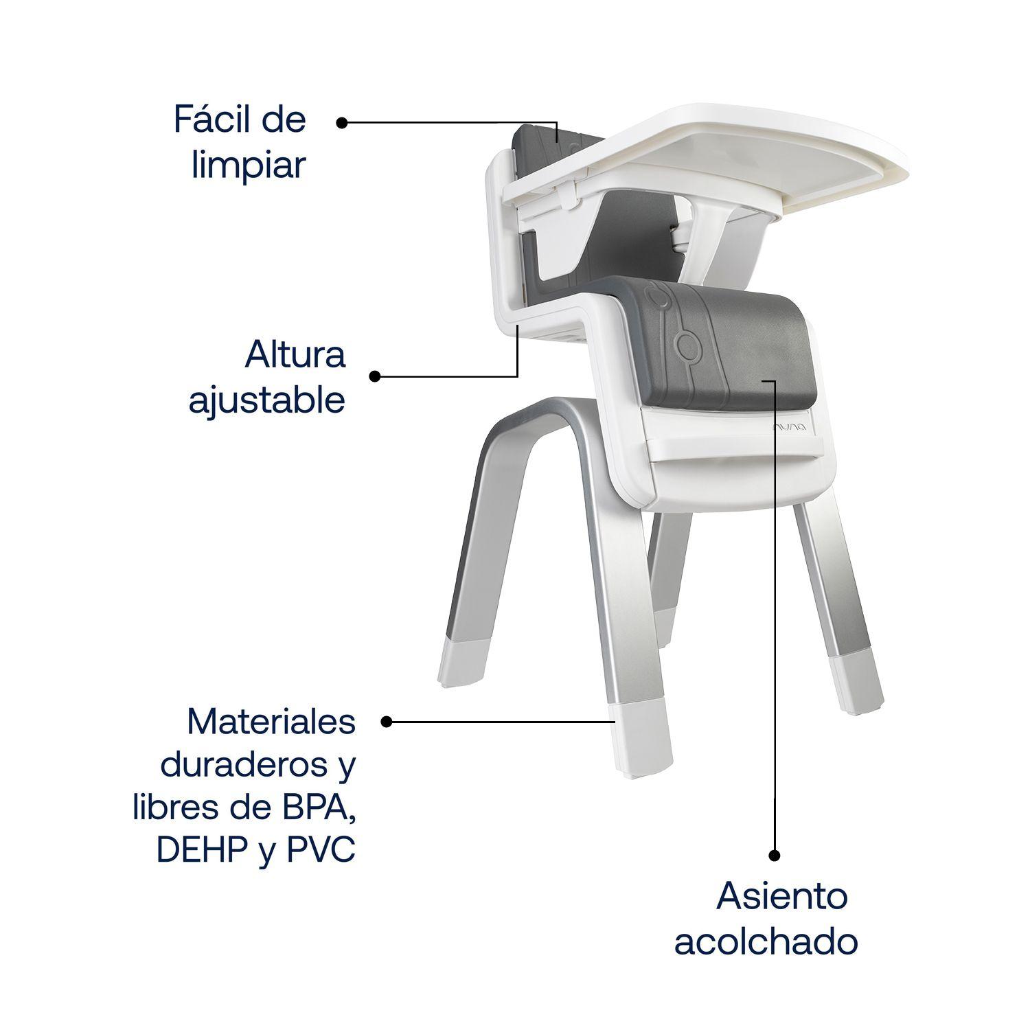 Silla Comer para bebé Nuna Zaaz Pewter-4