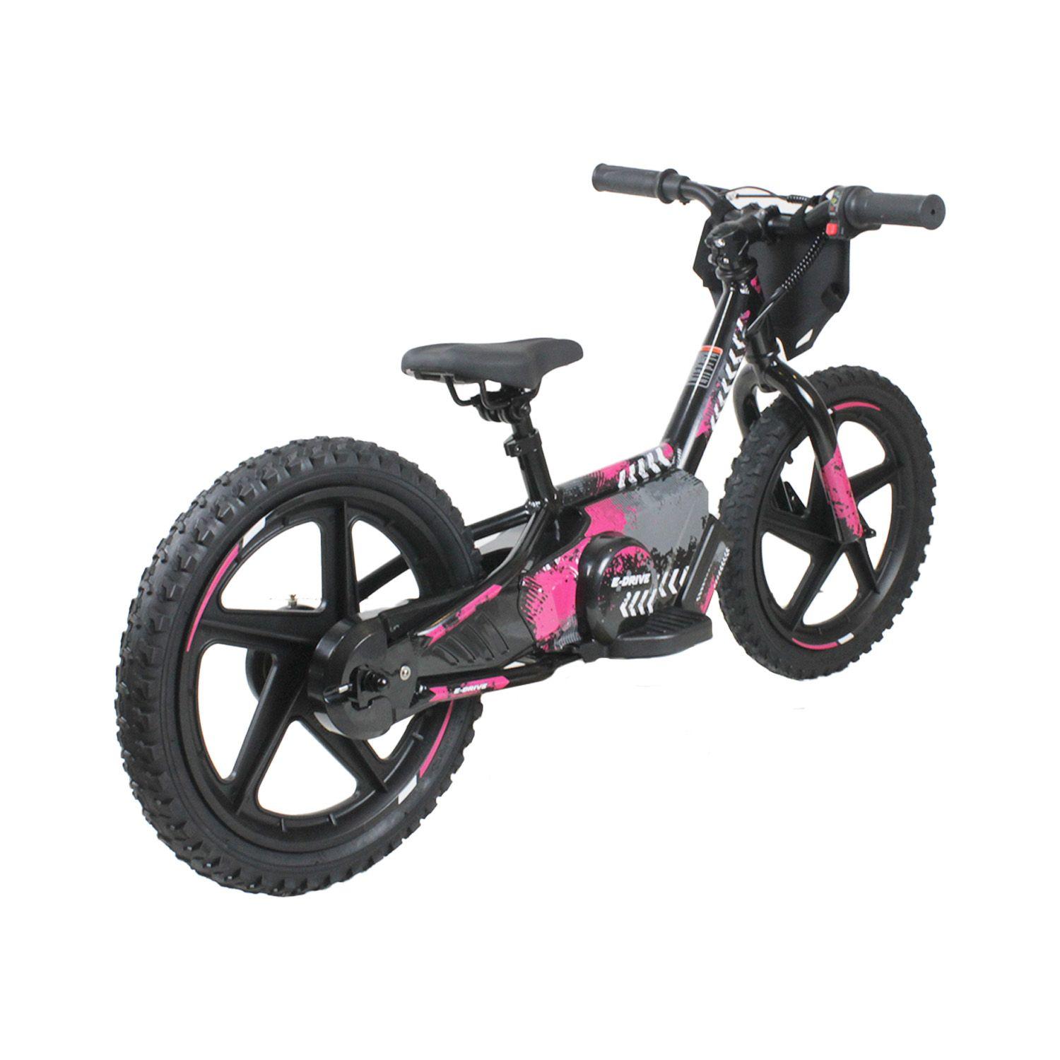 Bicicleta Moto Eléctrica E-Bike BeRide Aro 16 Rosada-4
