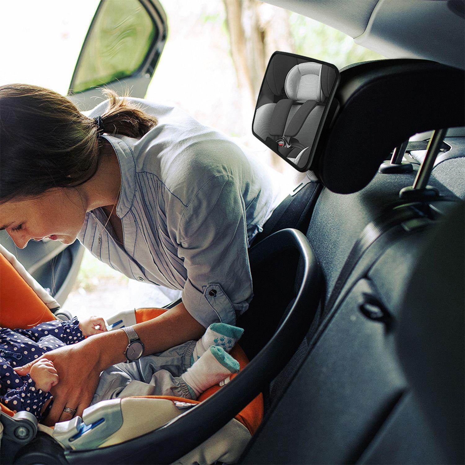 Espejo Auto Ajustable Bebe visión 360 grados-2