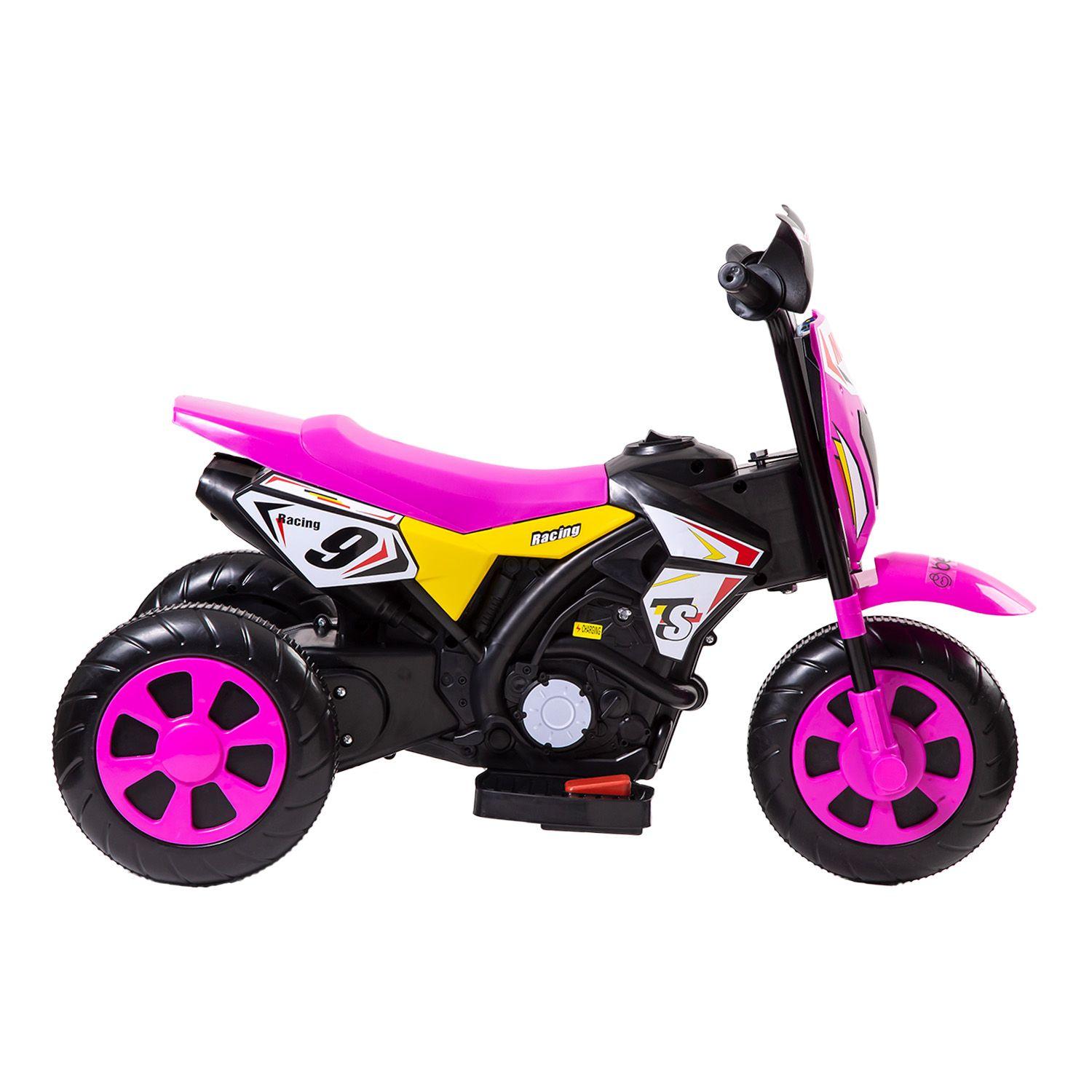 Moto Eléctrica Cross Rosa Bebesit-4