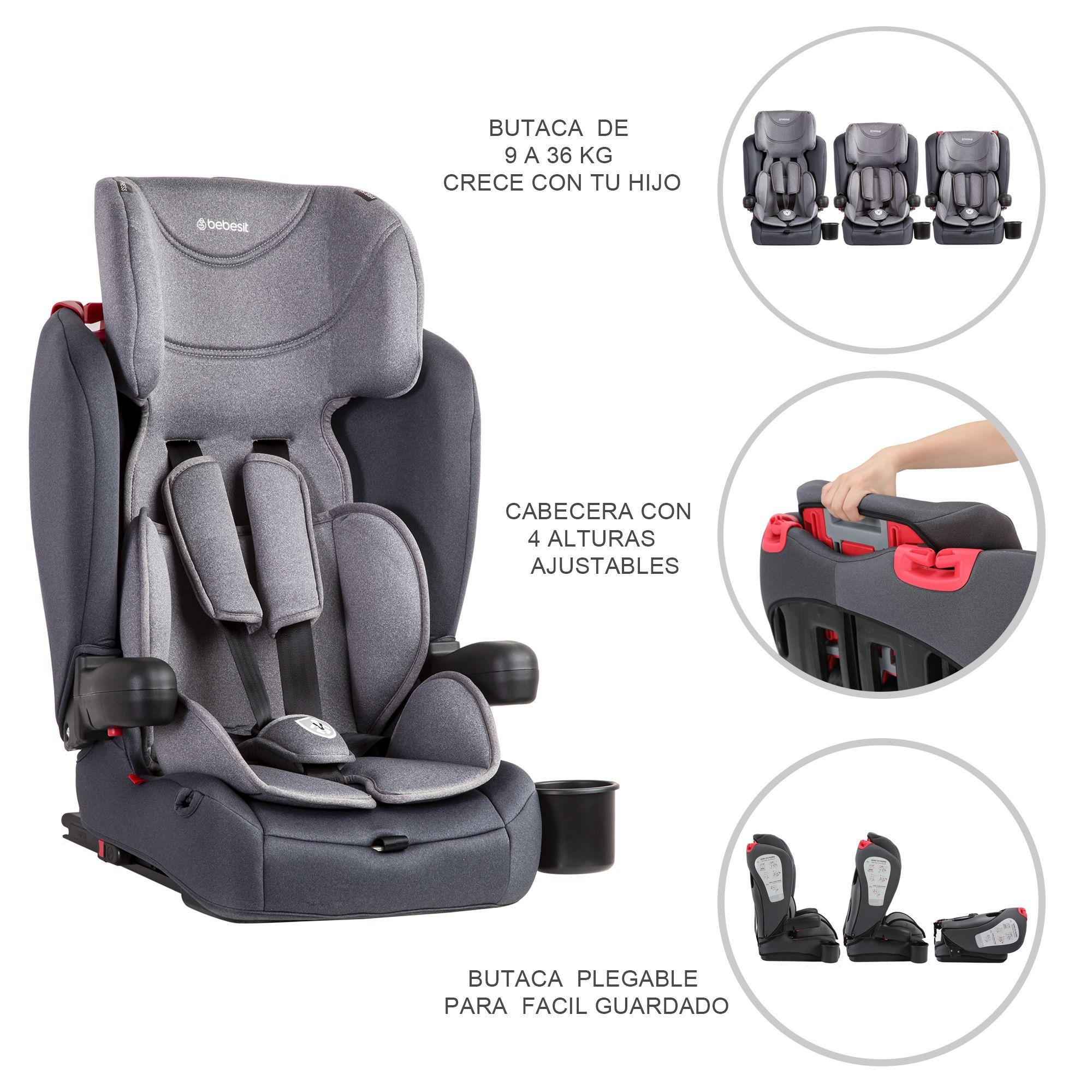 Silla de Auto Butaca SmartFix Gris Bebesit-8
