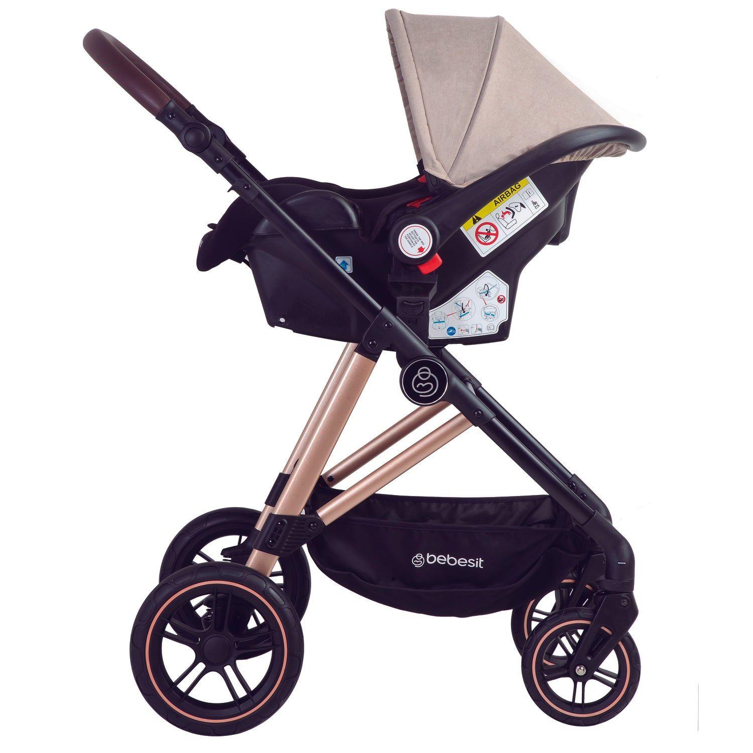 Coche Cuna Travel System Neo Beige Bebesit-4