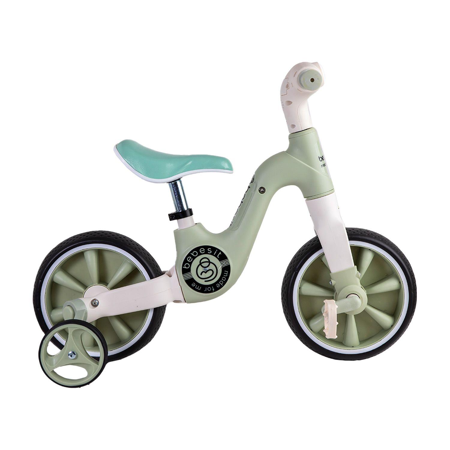 Triciclo Bicicleta Aprendizaje Pedales 2 en 1 XT05 Verde-2