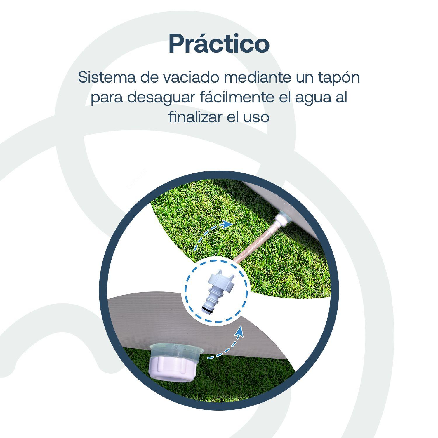 Piscina Estructural con Bomba y Cobertor 300x207x65cm BeSplash-3