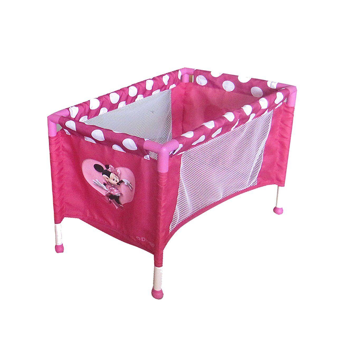 Coche de Juguete para Muñeca + Cuna Minnie Disney-4