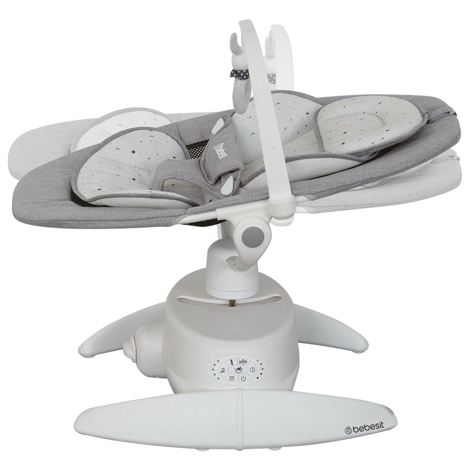 Silla Nido Bouncer 3D Swing Rocker Gris-4