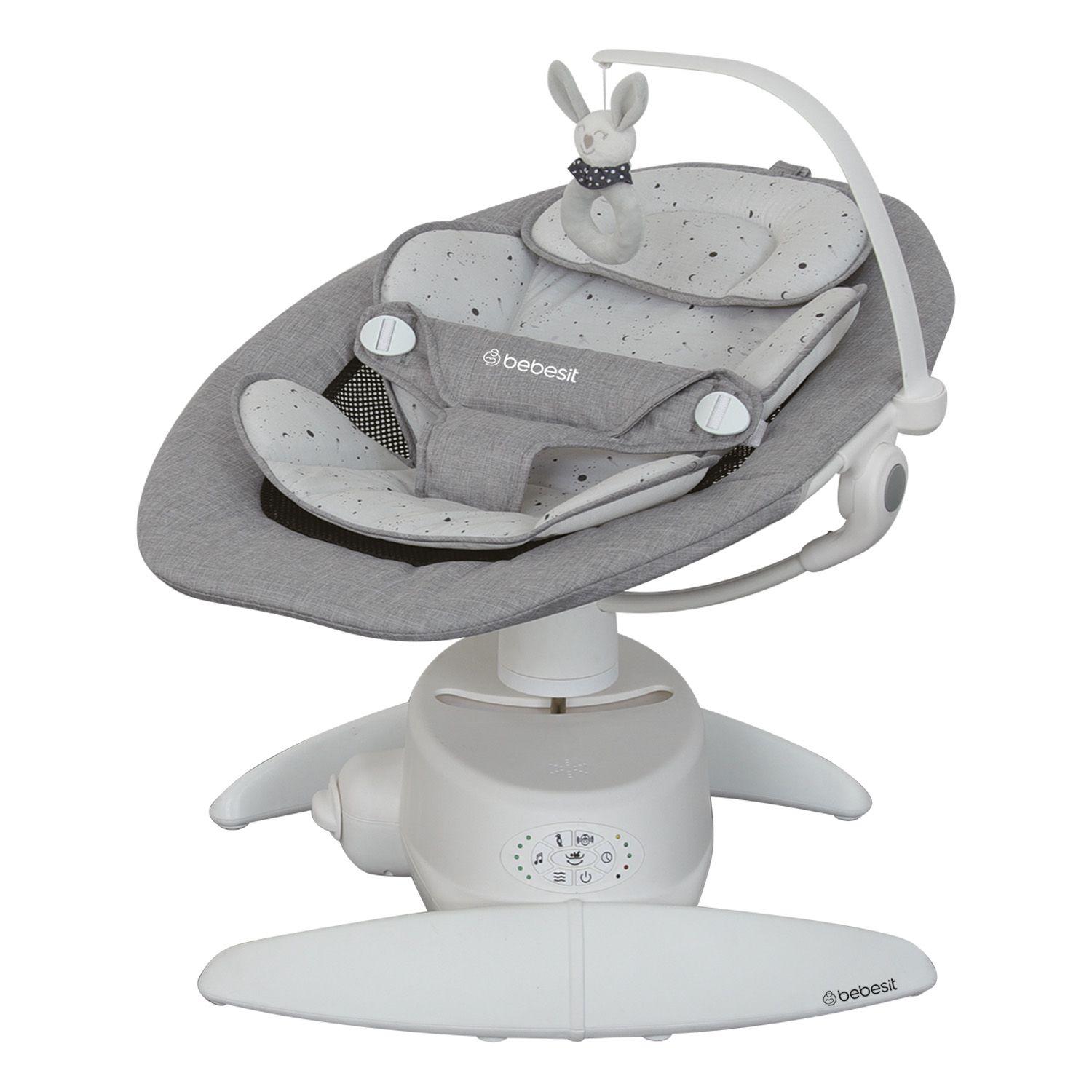 Silla Nido Bouncer 3D Swing Rocker Gris-3