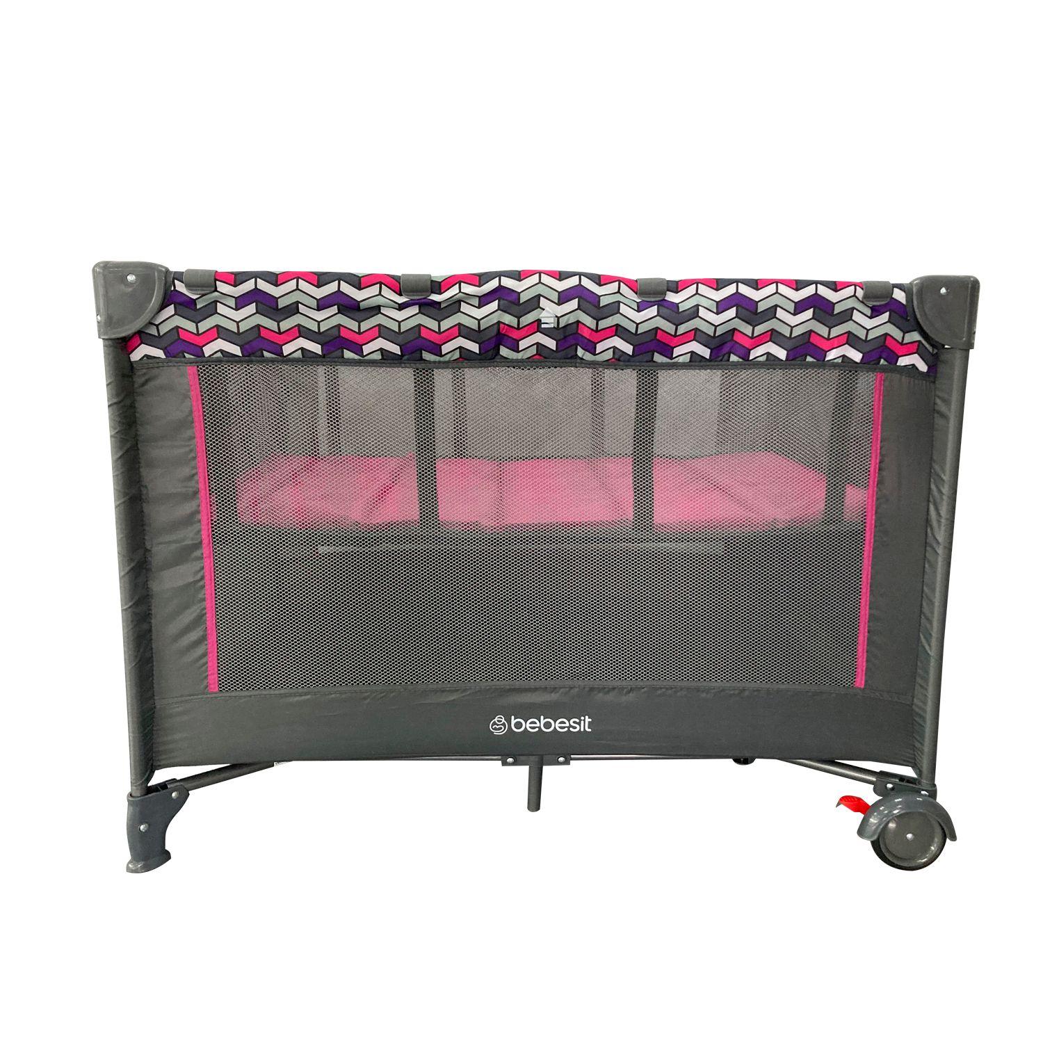 Cuna Pack and Play 6029 Fucsia Bebesit-4