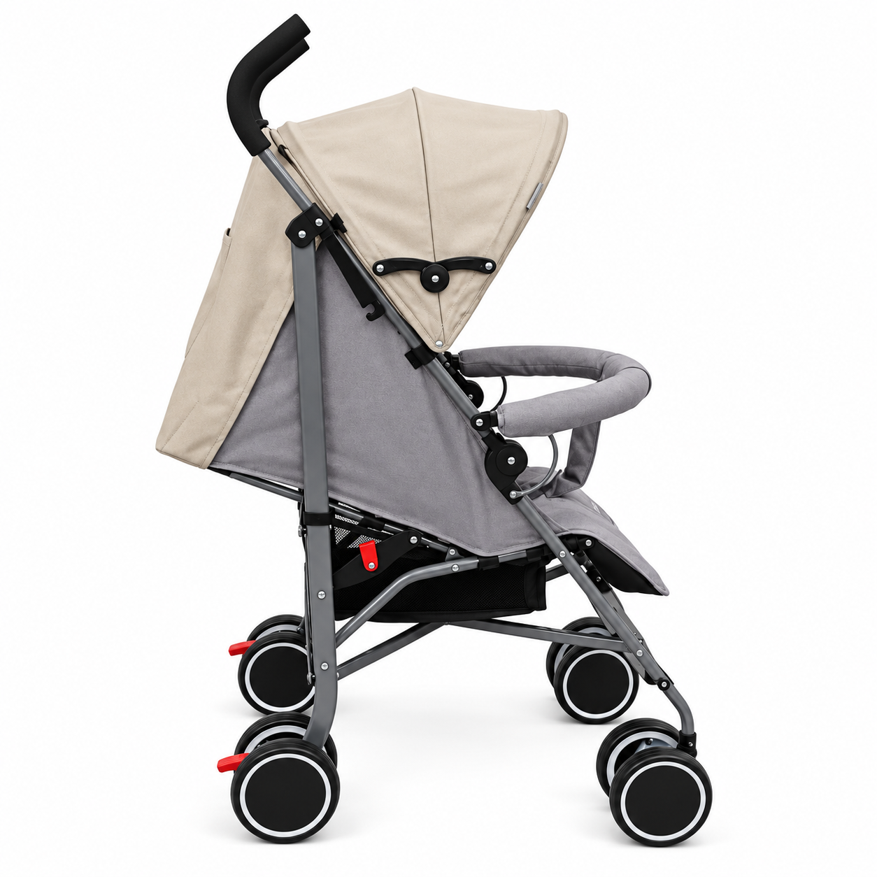 Coche Paragua Clap Melange Beige Gris-2