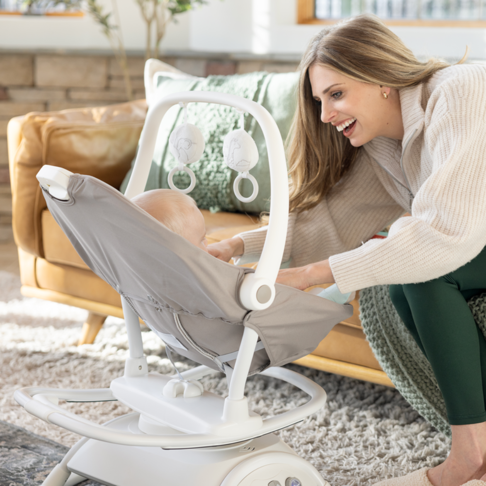 Silla Nido Bouncer Sansa 2in1 Cosmo Tan Joie-8