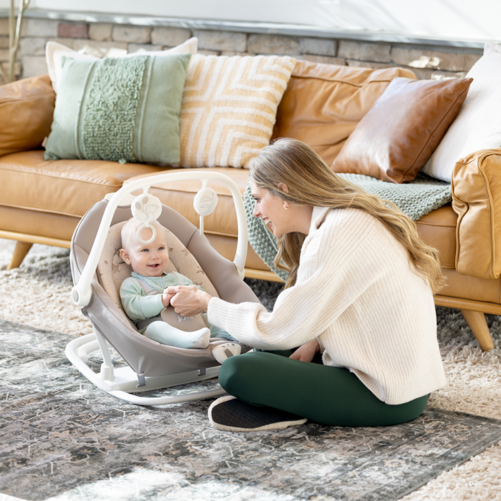 Silla Nido Bouncer Sansa 2in1 Cosmo Tan Joie-9