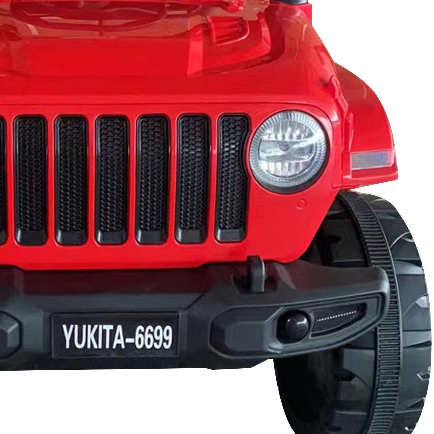 Auto a Batería Jeep Cherokee 6699 Rojo Bebesit-2