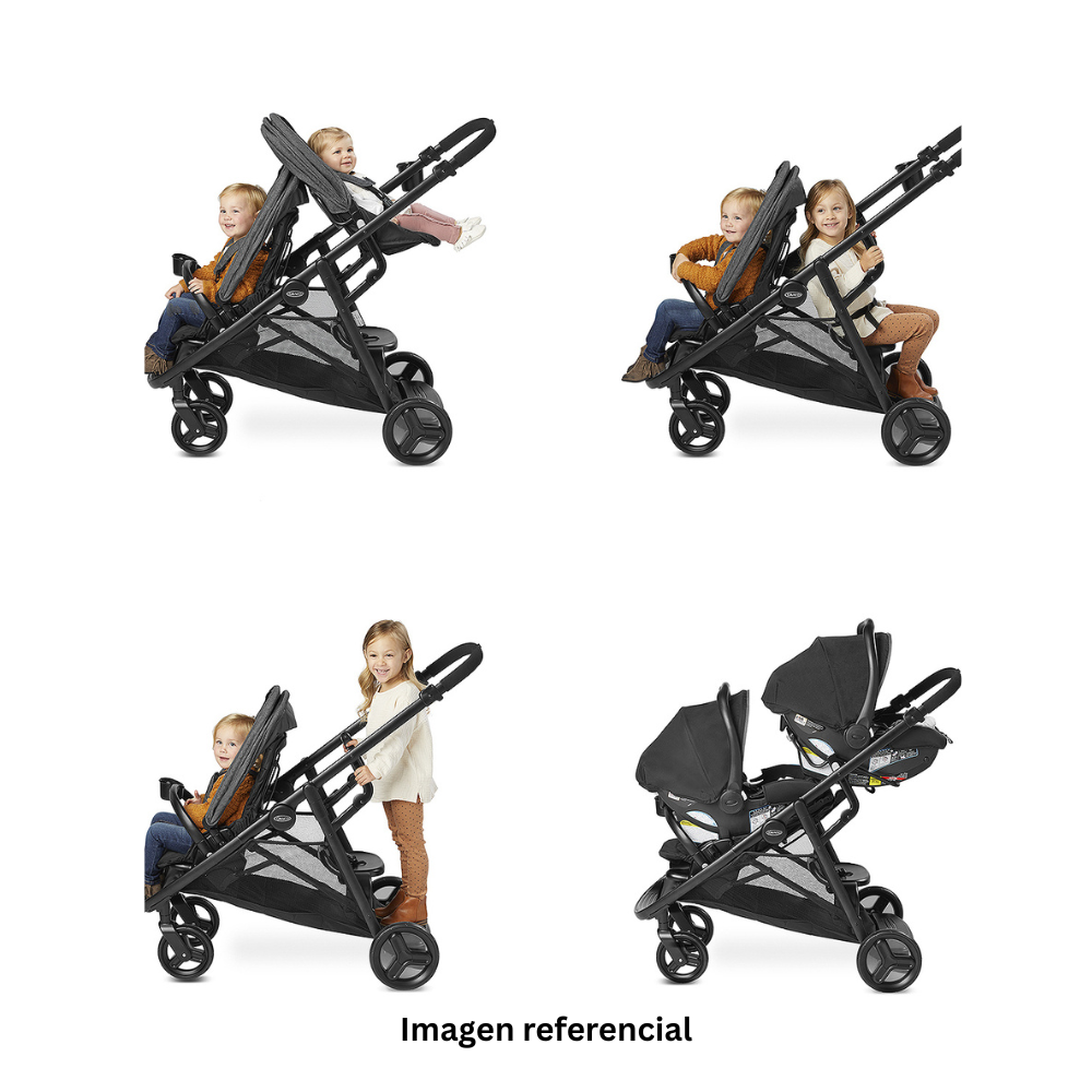 Coche de Paseo Doble Ready2Grow 2.0 Stroller Rafa Graco-2