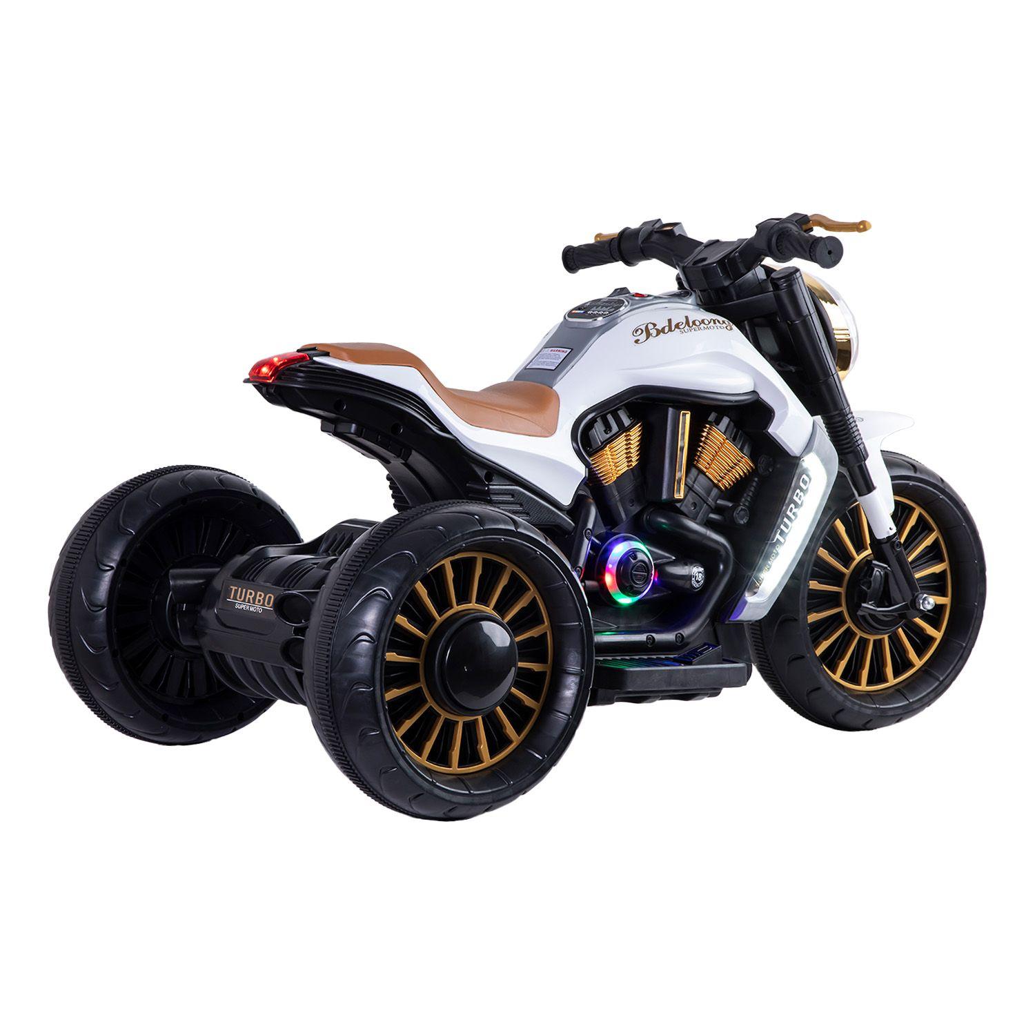 Moto 3 Ruedas a Batería Eléctrica SX Blanca-3