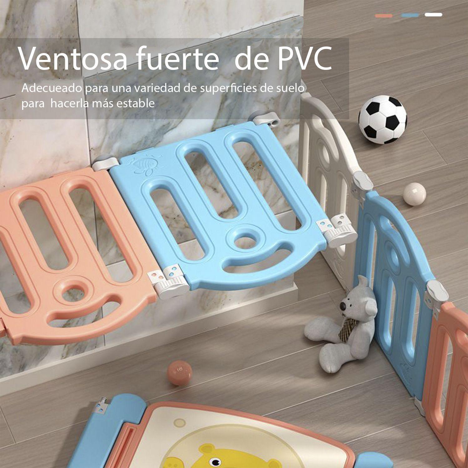 Corral de juegos didáctico + Alfombra Antigolpes 160x160x48cm-4