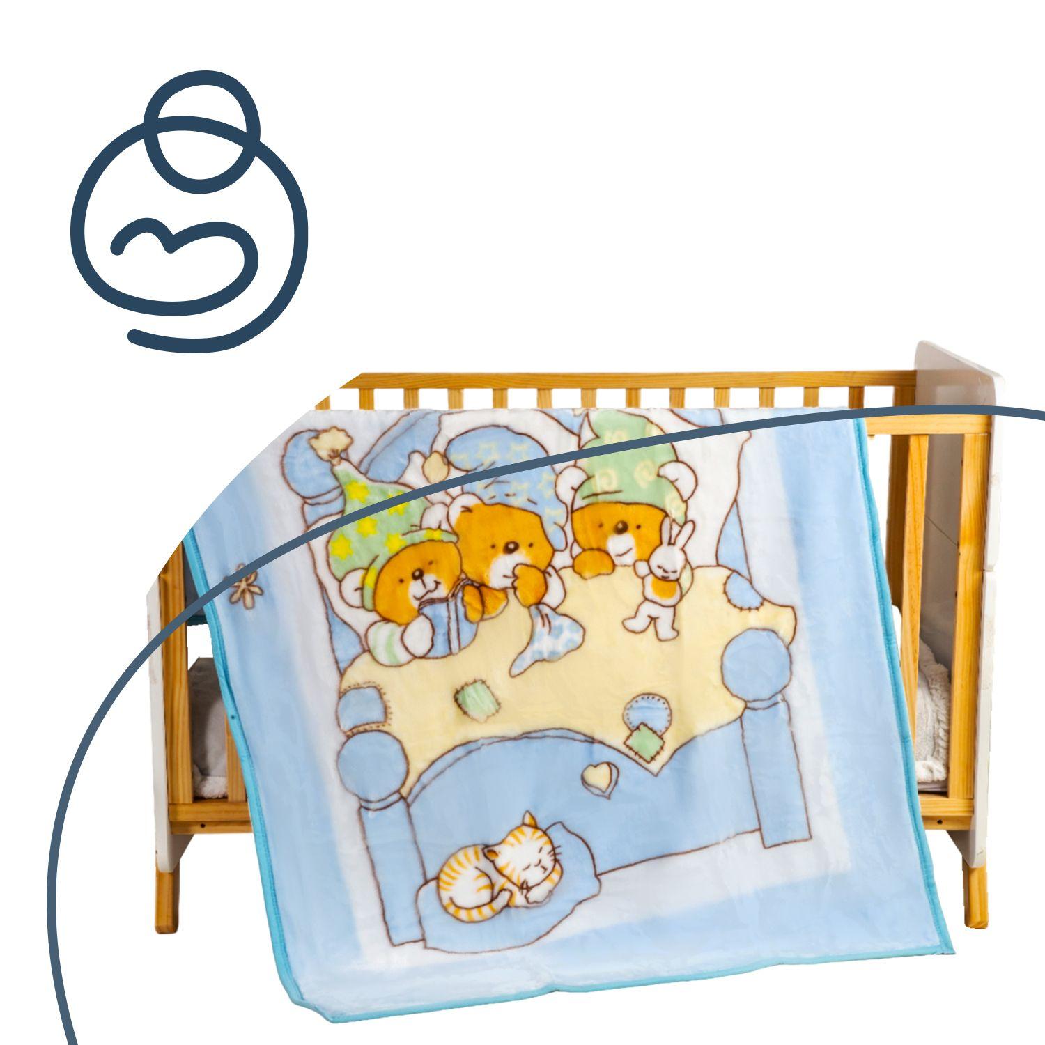 Saco con Broche 3 Osos Celeste Bebesit-4