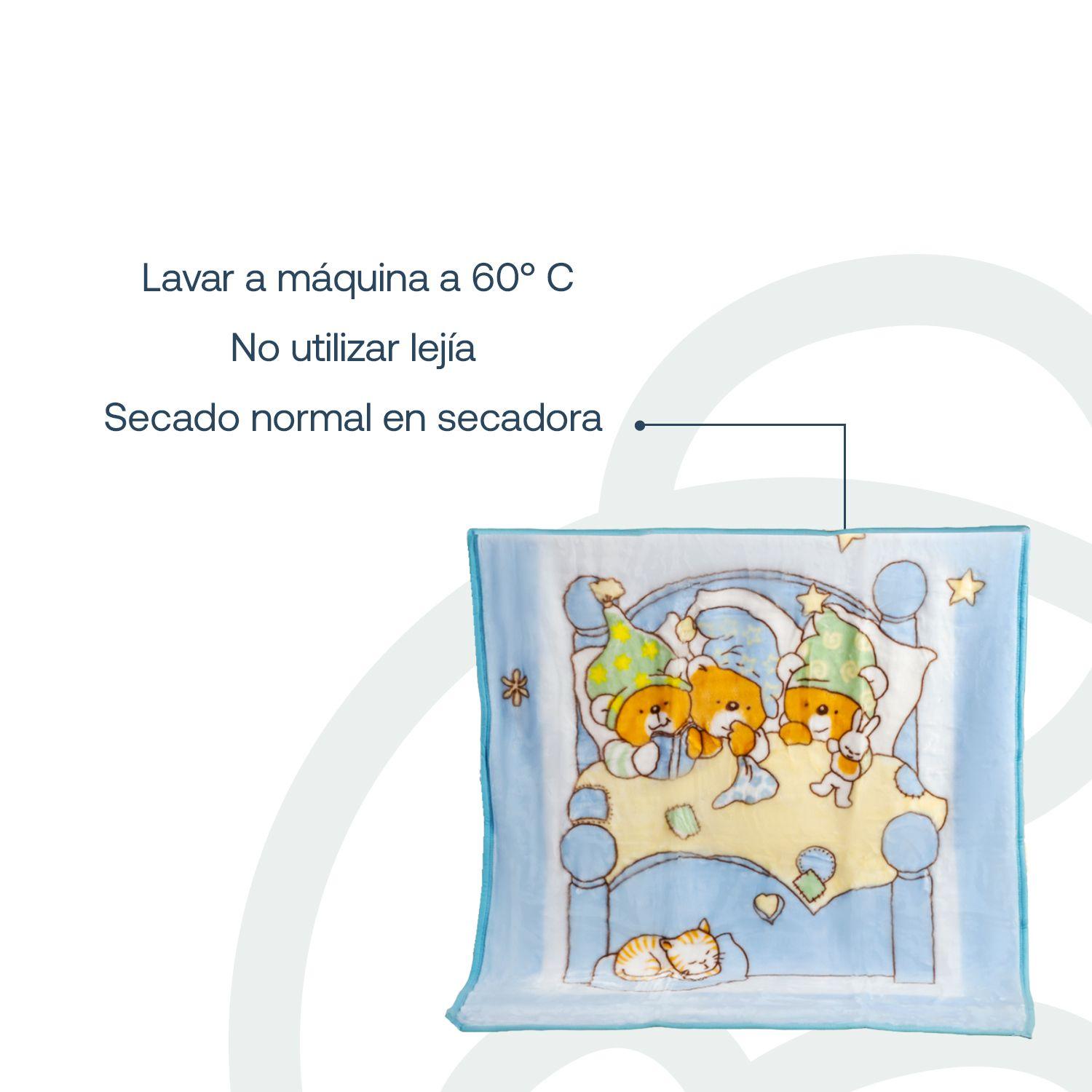 Saco con Broche 3 Osos Celeste Bebesit-5
