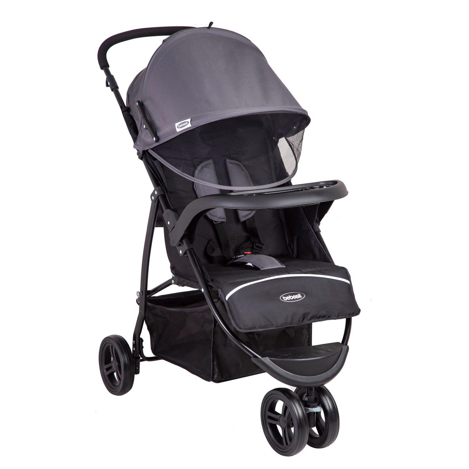 Coche Paseo Polo Gris Bebesit-0