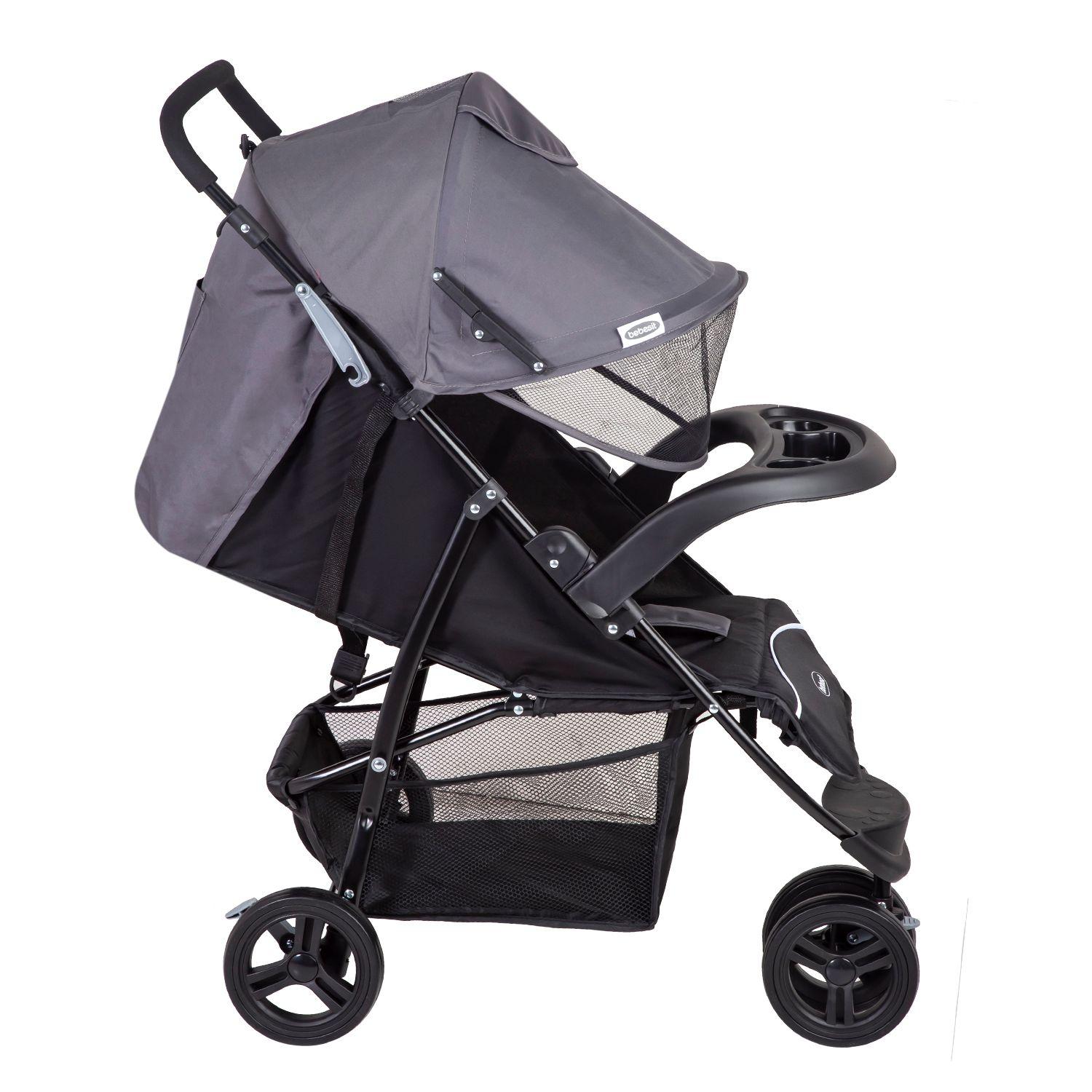 Coche Paseo Polo Gris Bebesit-1