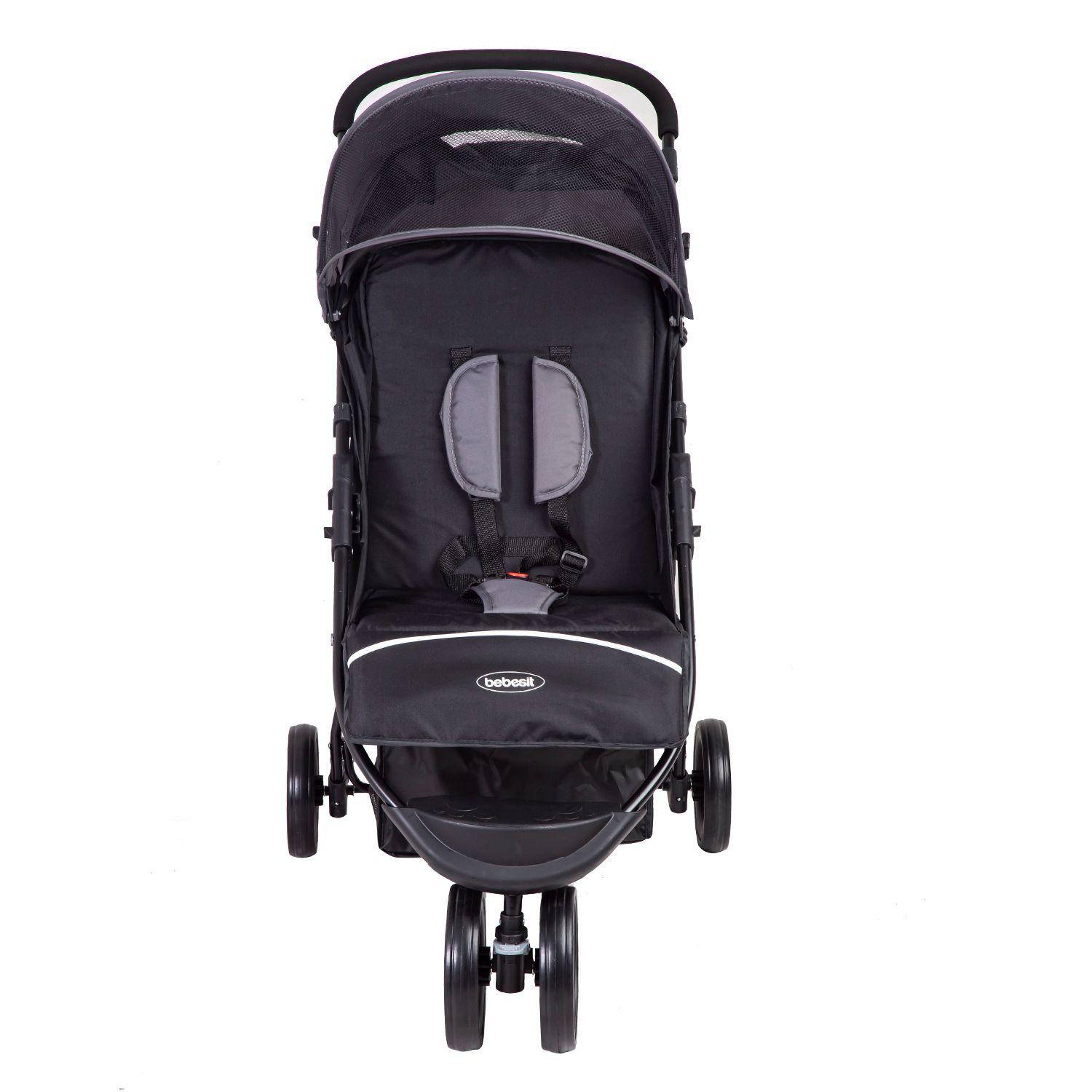 Coche Paseo Polo Gris Bebesit-2