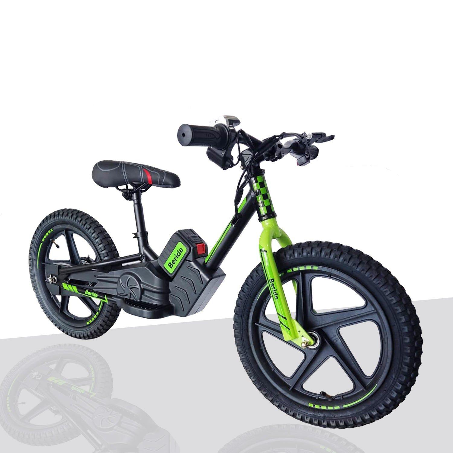Bicicleta Eléctrica Infantil BeRide Aro 16 Verde Bebesit-5