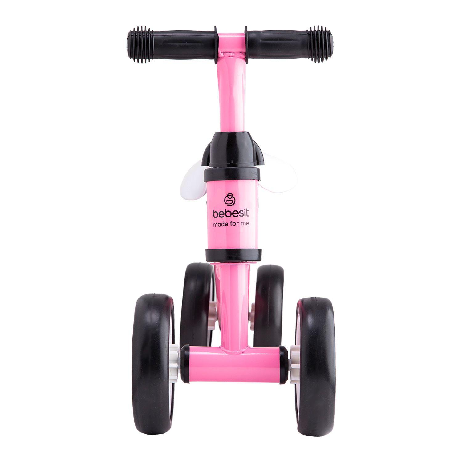 Triciclo Correpasillos Aprendizaje 4 Ruedas XT02 Rosa Bebesit-3