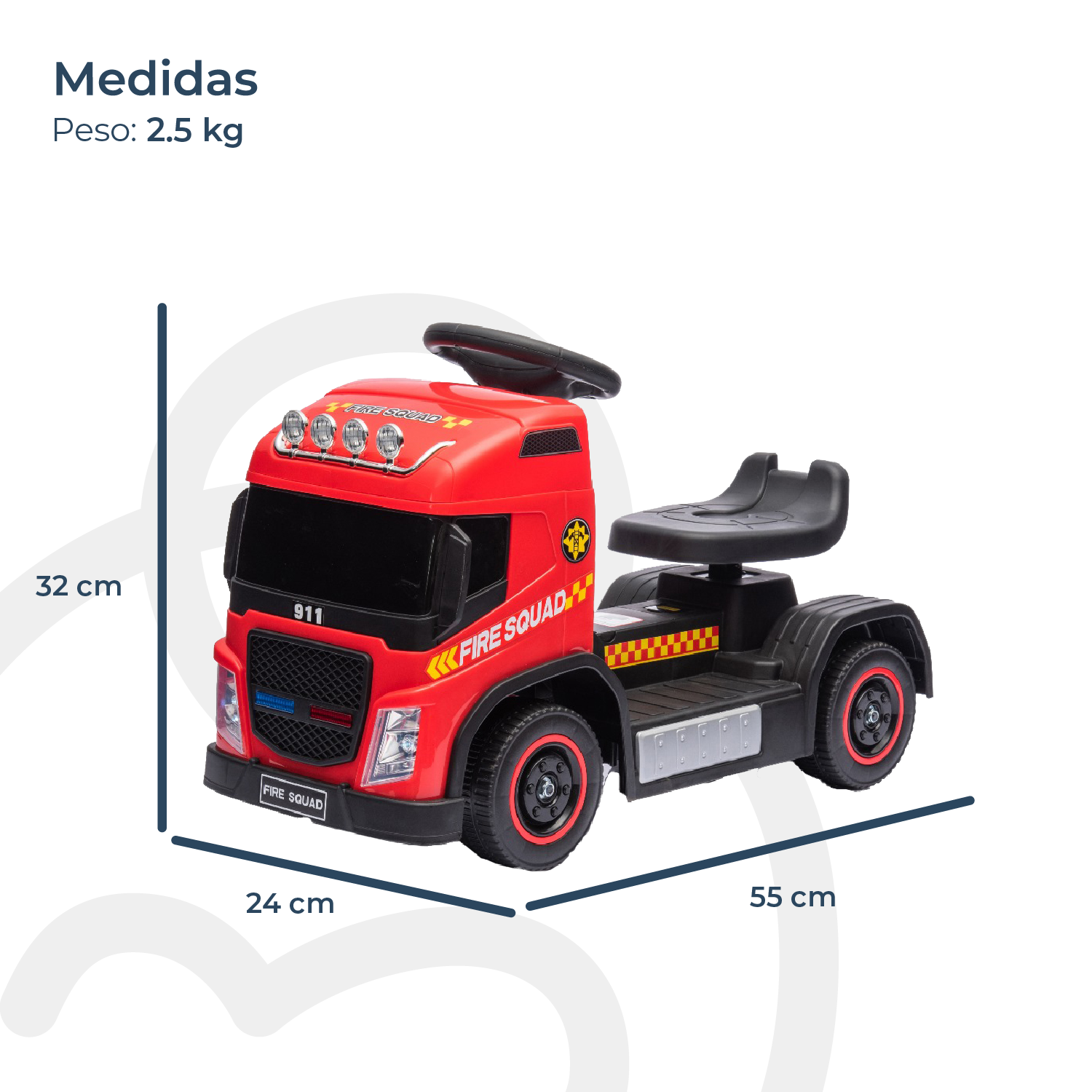 Corre Pasillo Caminador Camión Bombero Bebesit-6