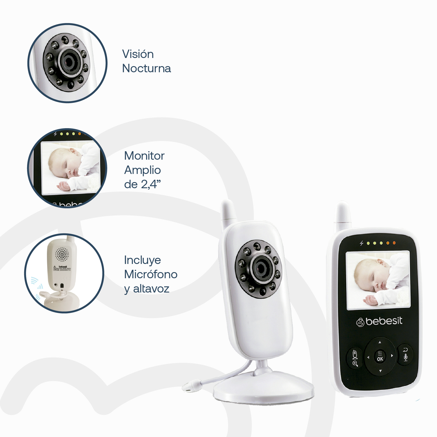 Monitor con cámara HB24 Bebesit-3