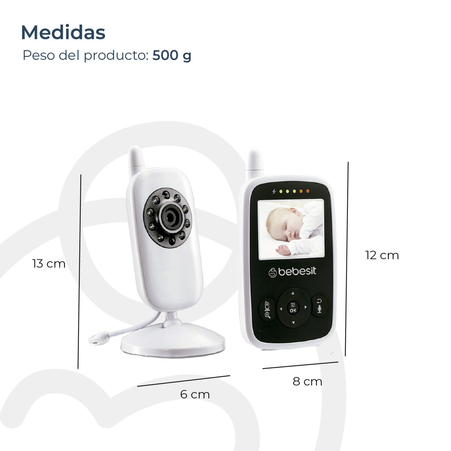 Monitor con cámara HB24 Bebesit-8