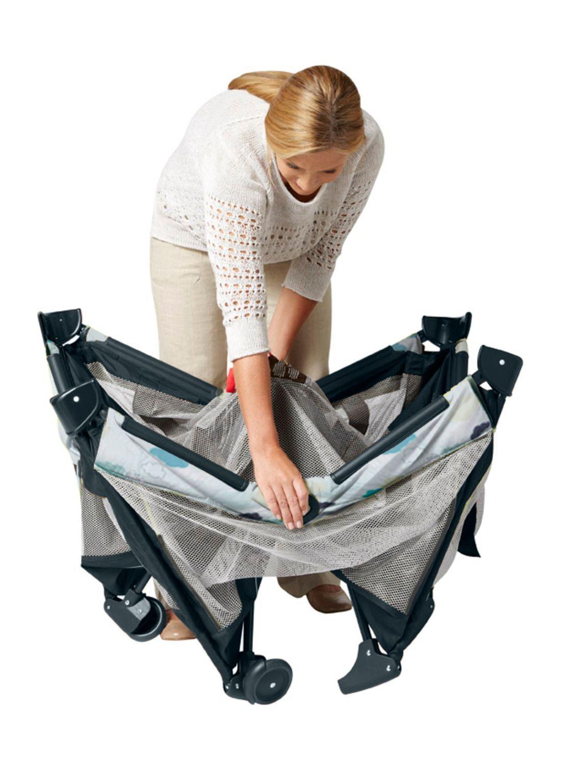 Cuna Corral Graco Pack'n Play On the Go Stratus - Gris-3