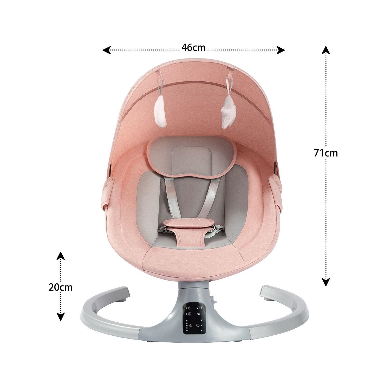 Silla Nido Bouncer Babyswing Smart Rosado-3