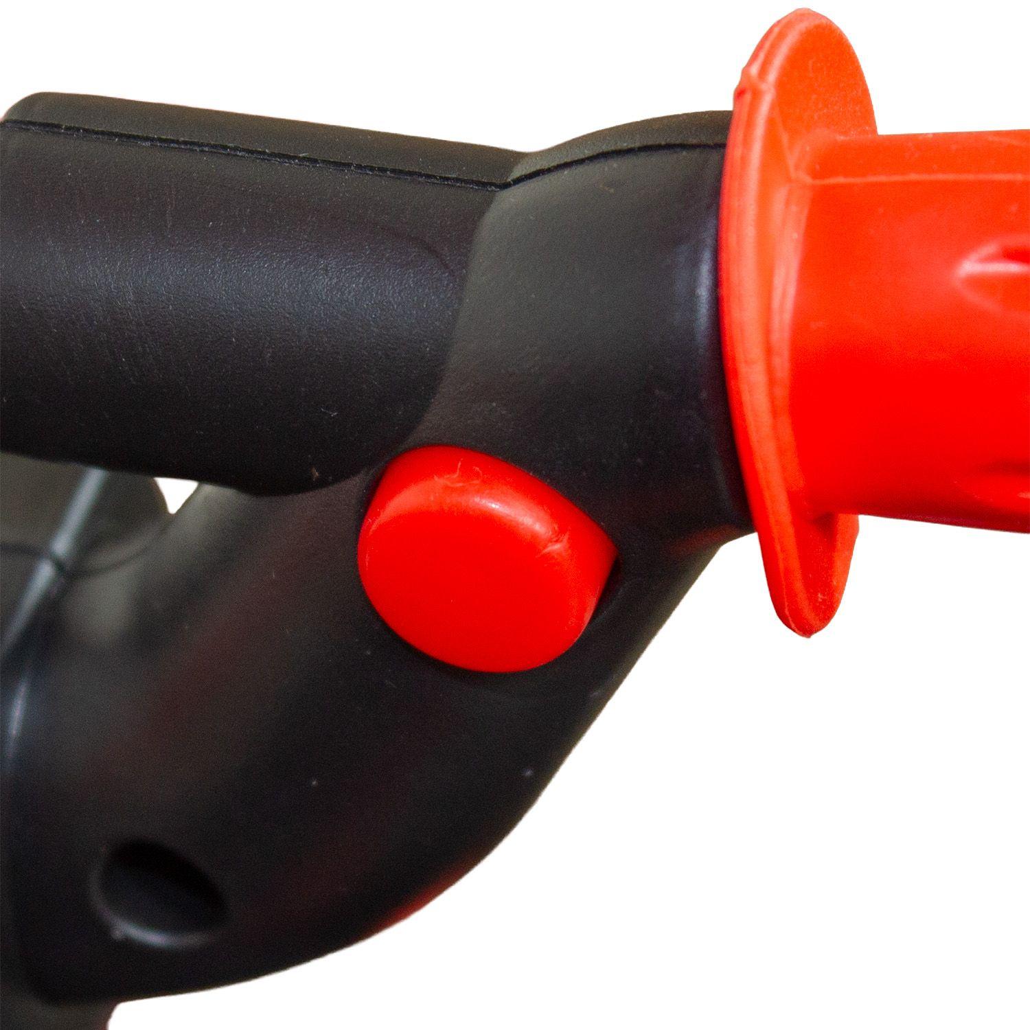 Cuatrimoto a batería con barra de empuje Push Niño Niña Rojo-3