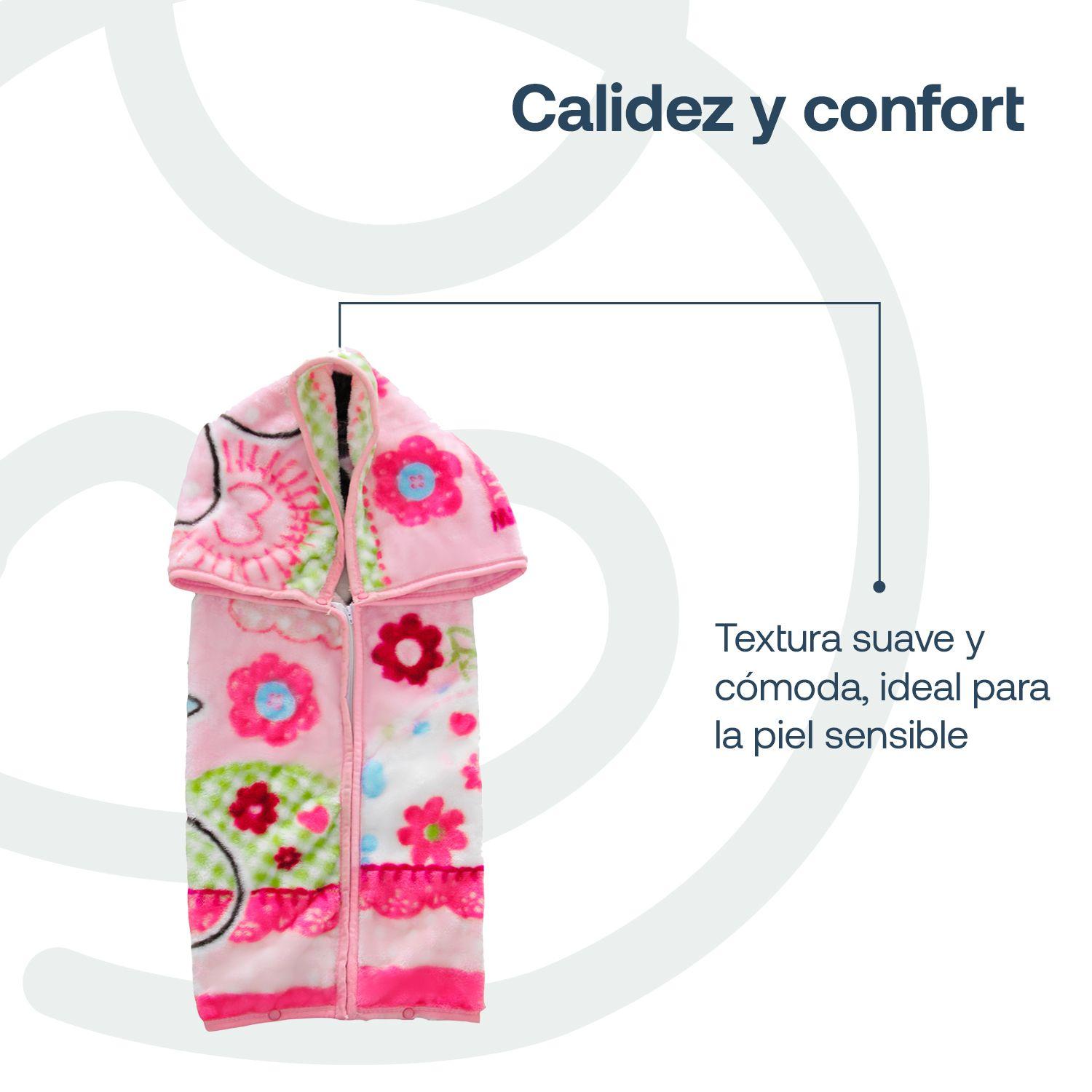 Saco con Broche Bebé Manta Minnie Rosado Disney-4