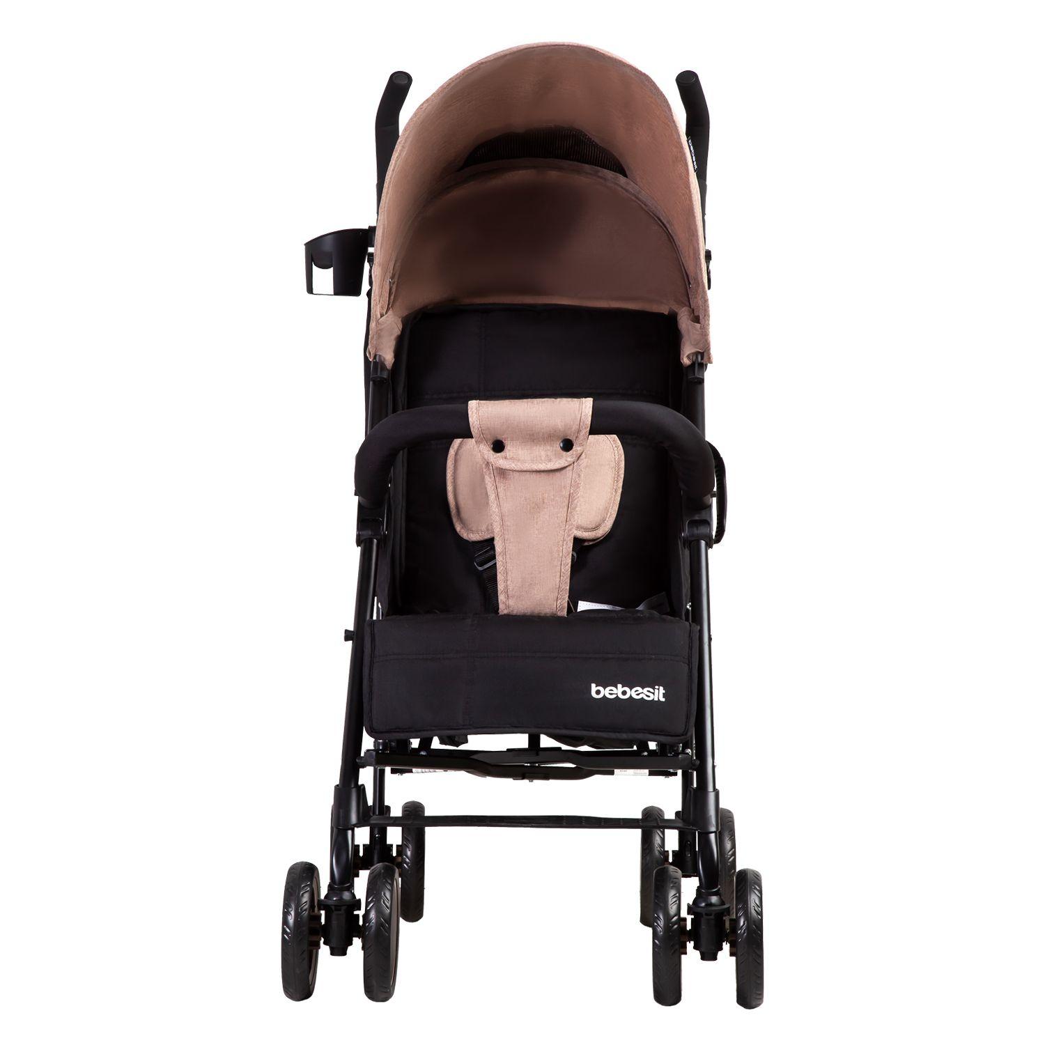Coche Paragua Khronos Beige Rosado Bebesit-3