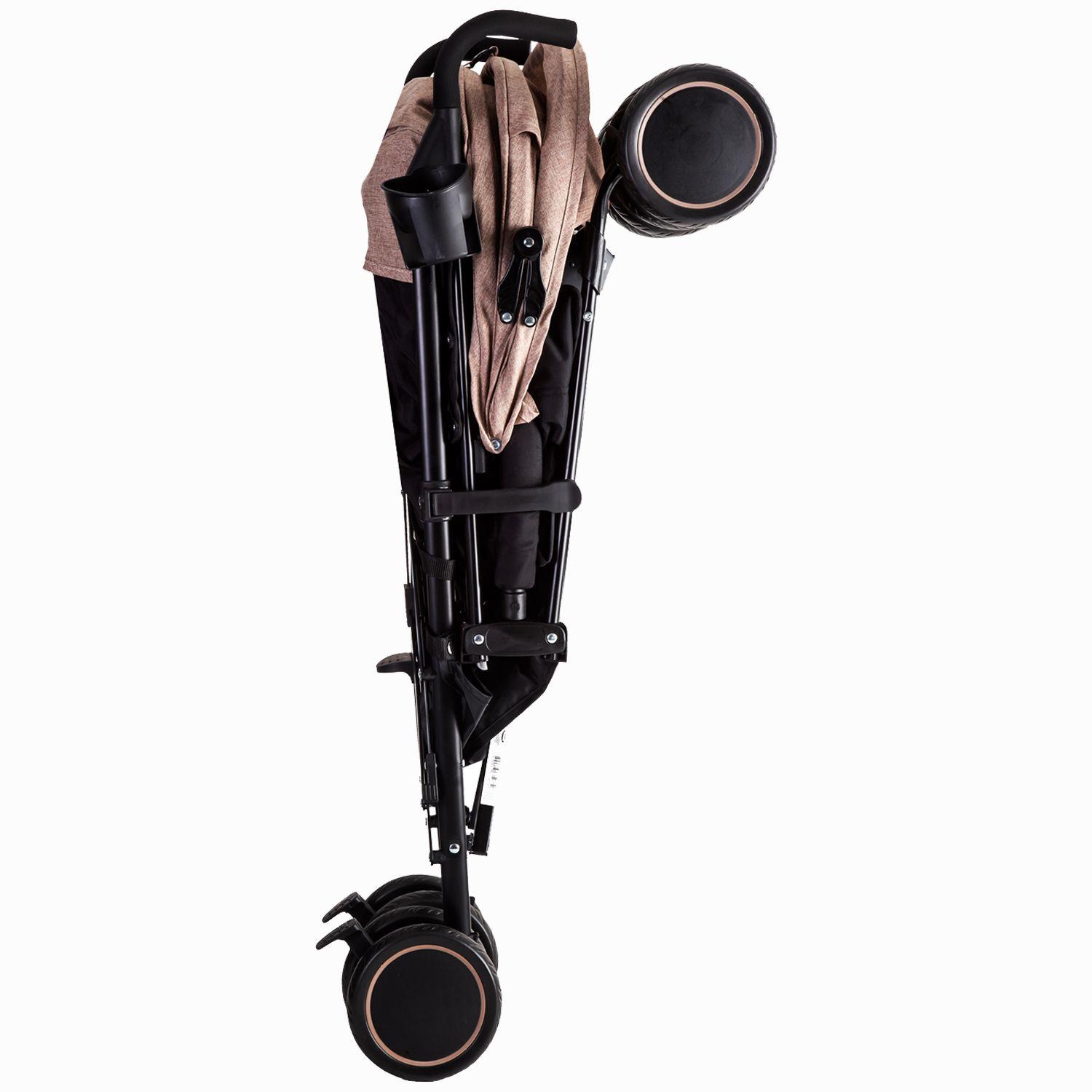 Coche Paragua Khronos Beige Rosado Bebesit-4