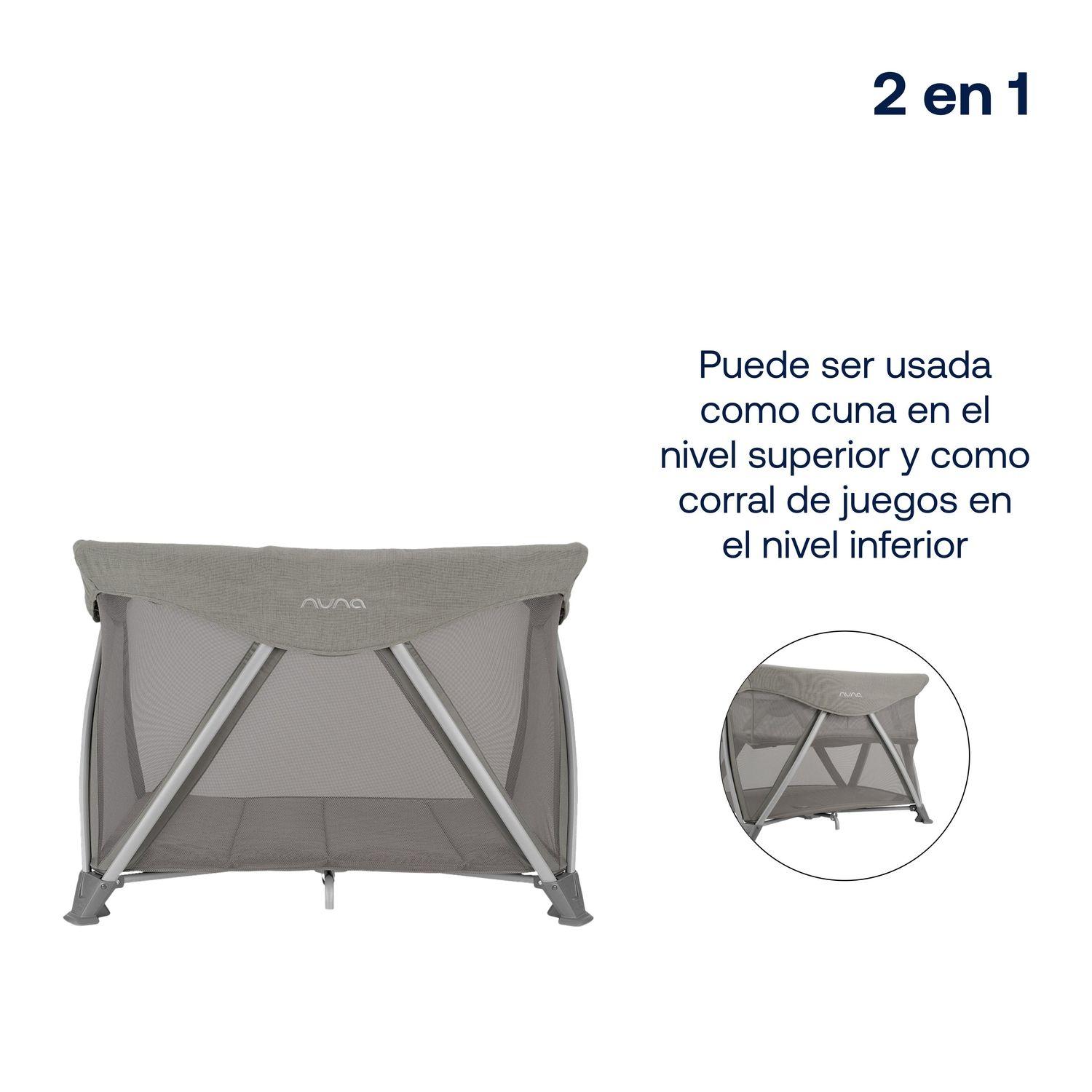 Cuna Nuna Sena Aire Frost Gris-4