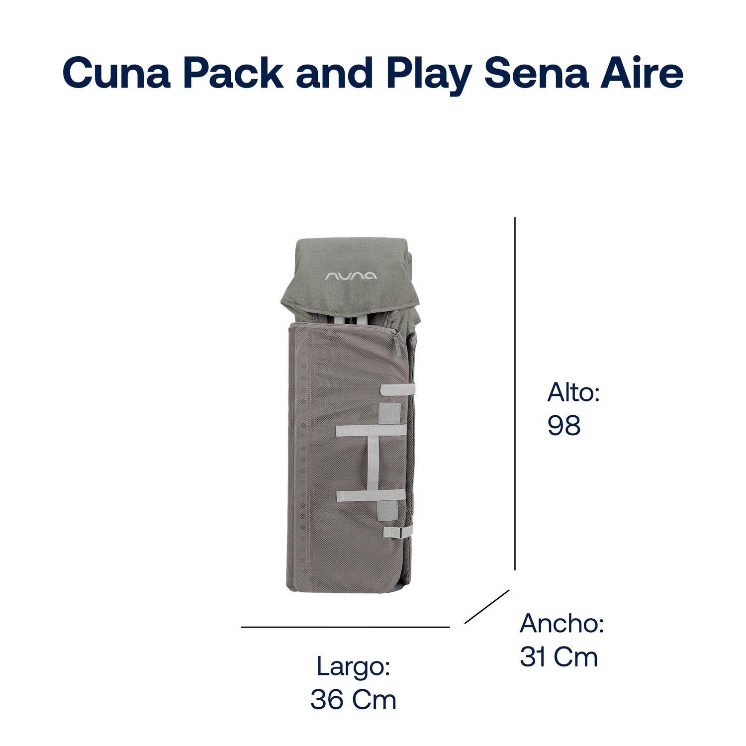Cuna Nuna Sena Aire Frost Gris-6