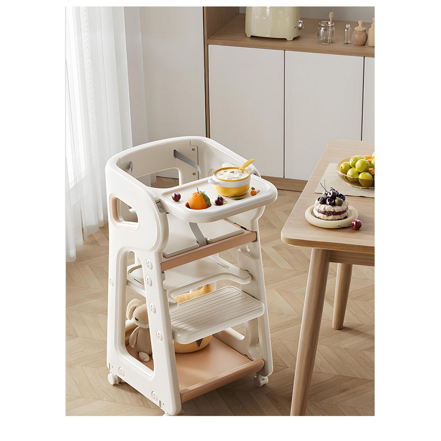 Silla de Comer para Bebés TidyFeed Blanco Gris-3