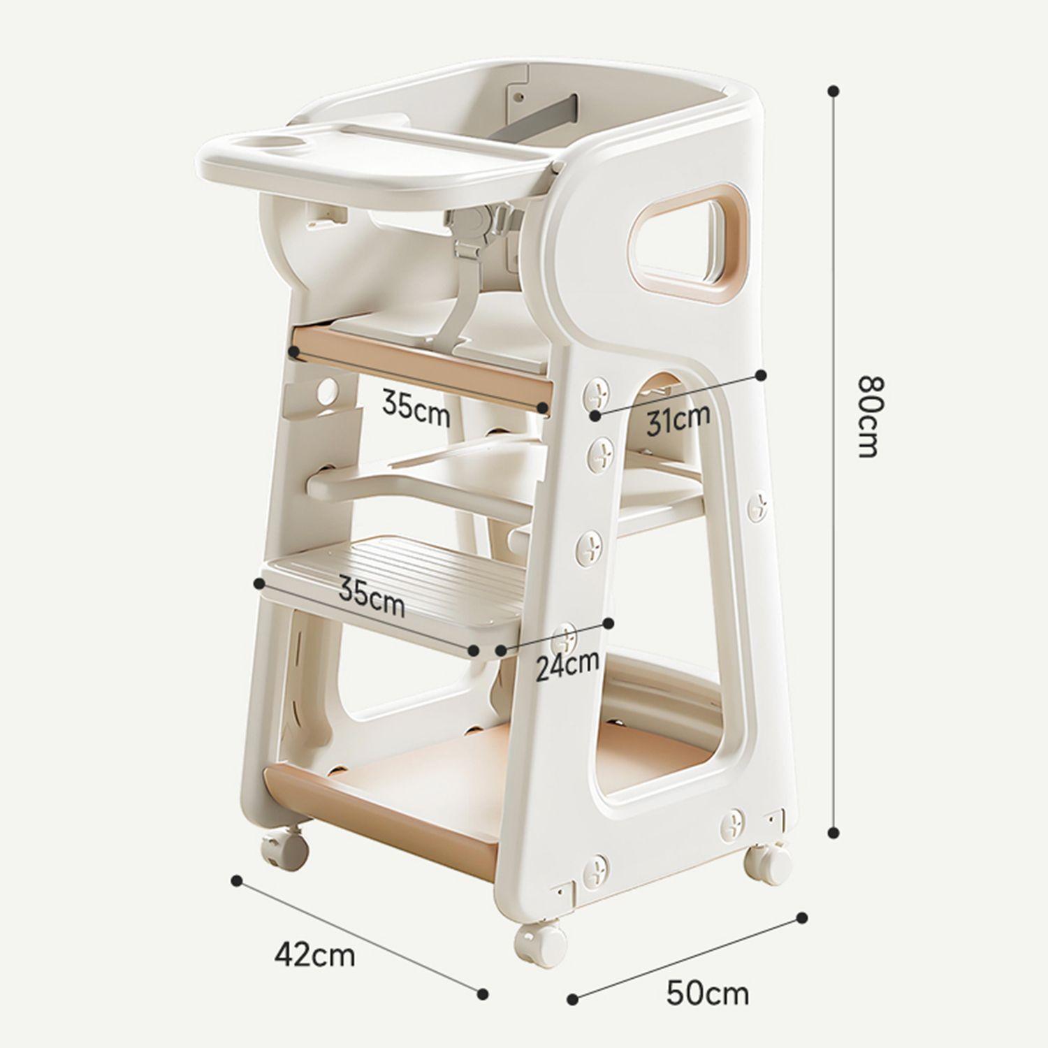 Silla de Comer para Bebés TidyFeed Blanco Gris-6