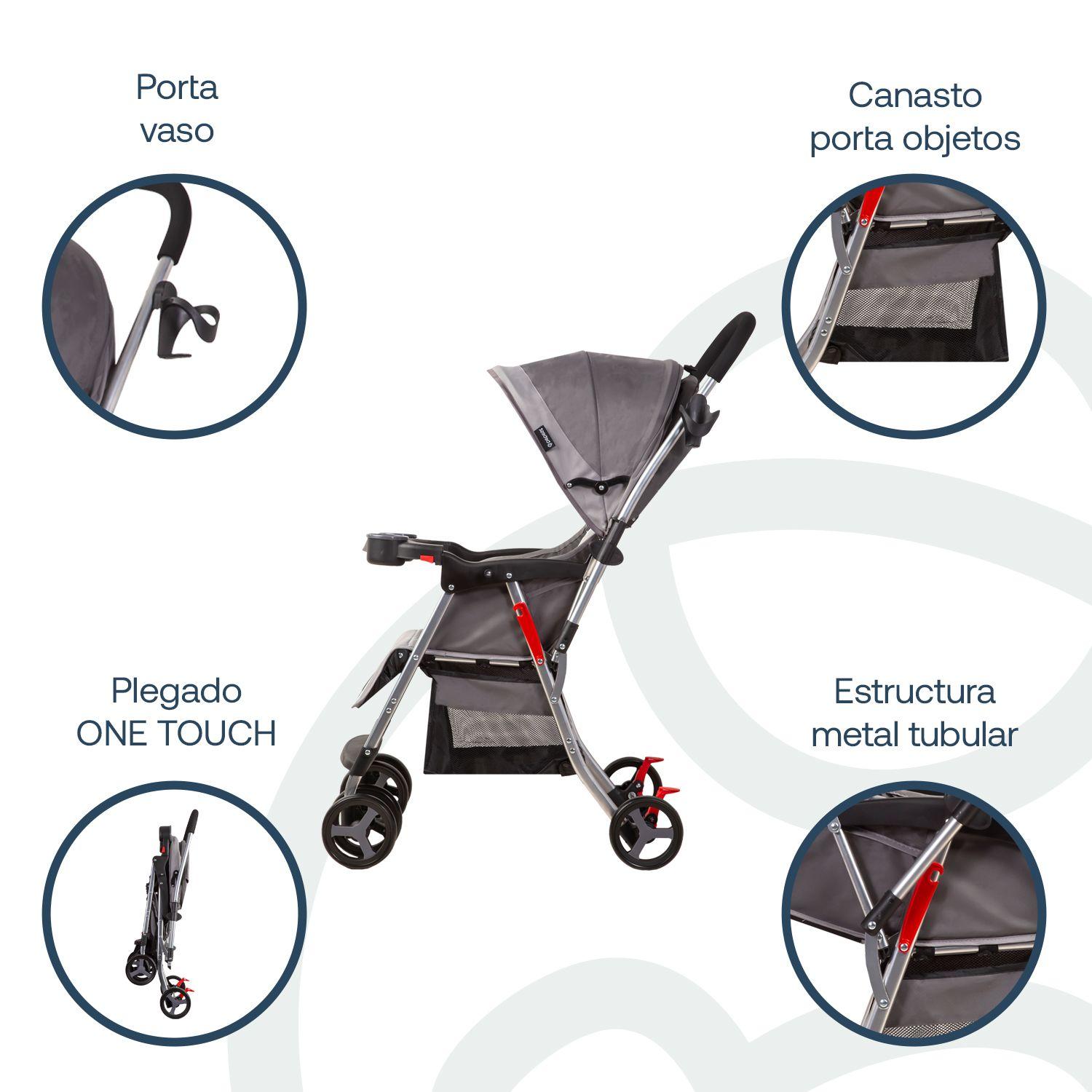 Coche Paseo y Cuna Twister SX Gris Bebesit-3