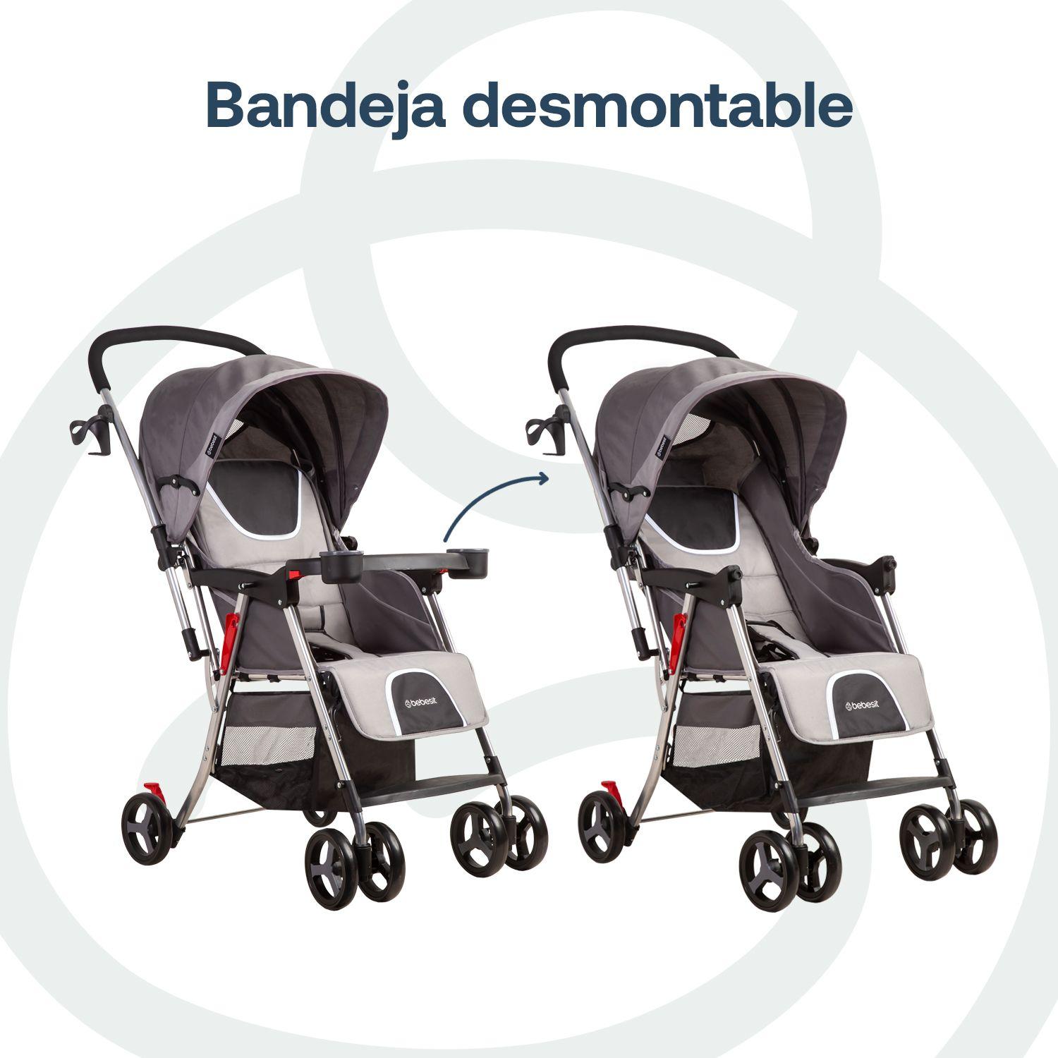 Coche Paseo y Cuna Twister SX Gris Bebesit-4