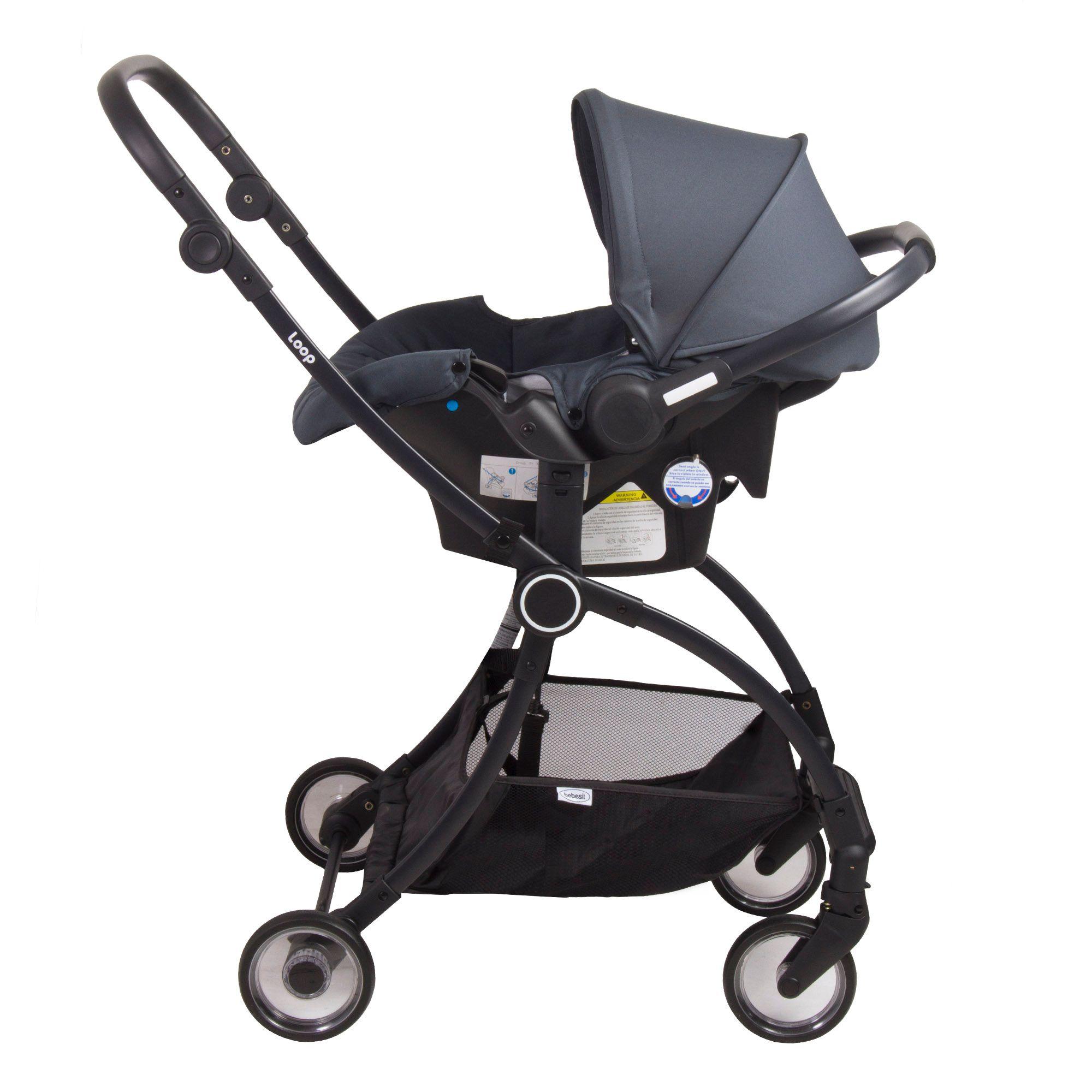 Coche Travel System Loop Gris-1