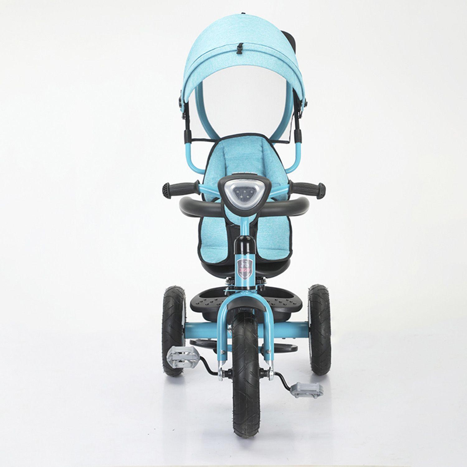 Triciclo Paseo Infantil 360 1326 LX Verde Bebesit-2
