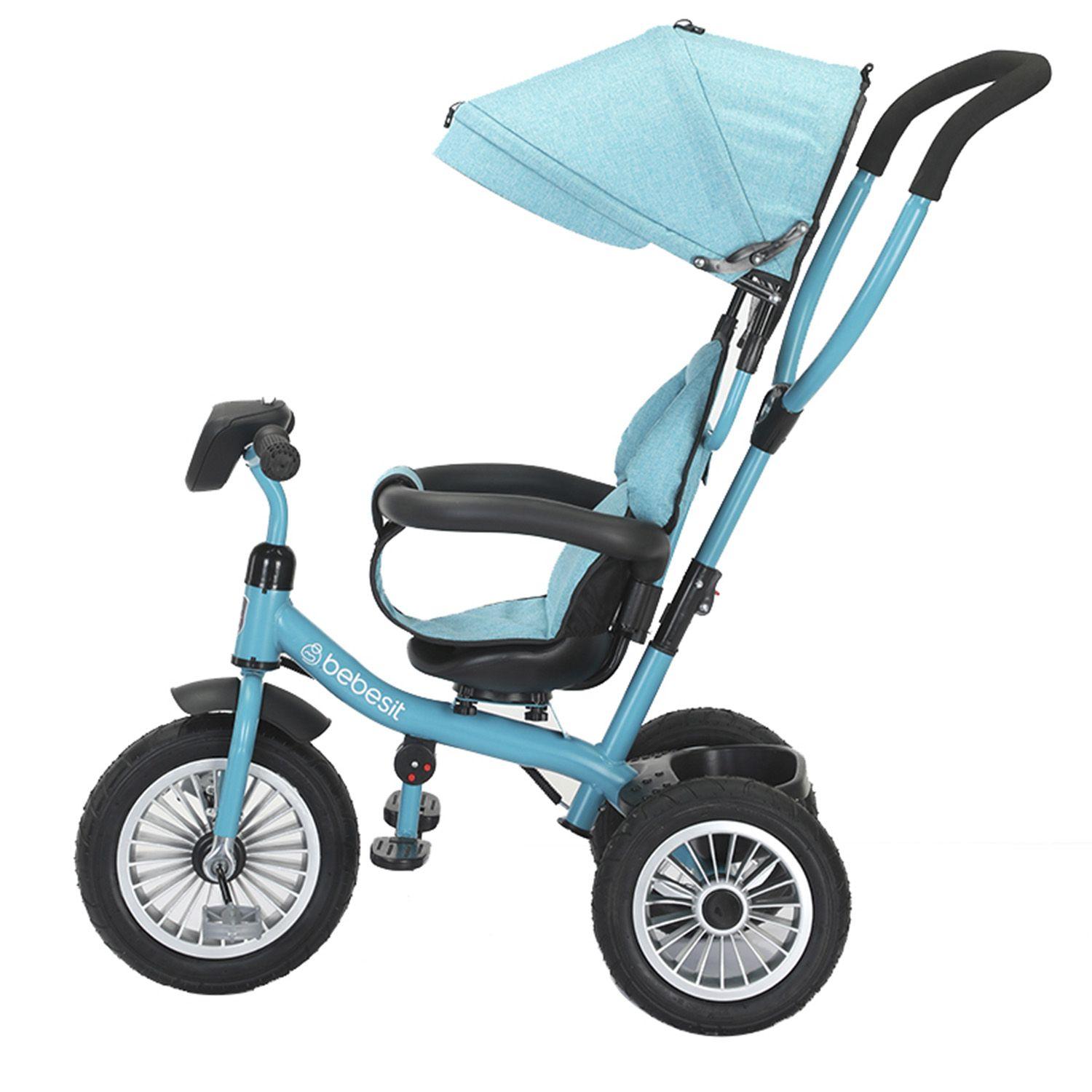 Triciclo Paseo Infantil 360 1326 LX Verde Bebesit-2