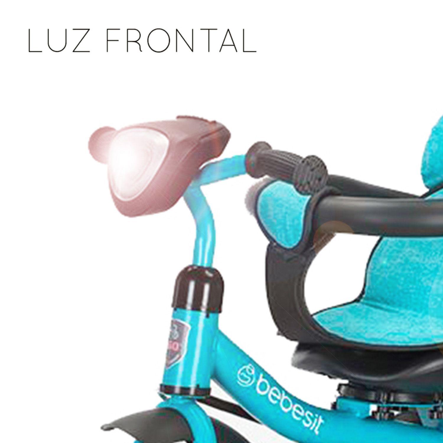 Triciclo Paseo Infantil 360 1326 LX Verde Bebesit-4