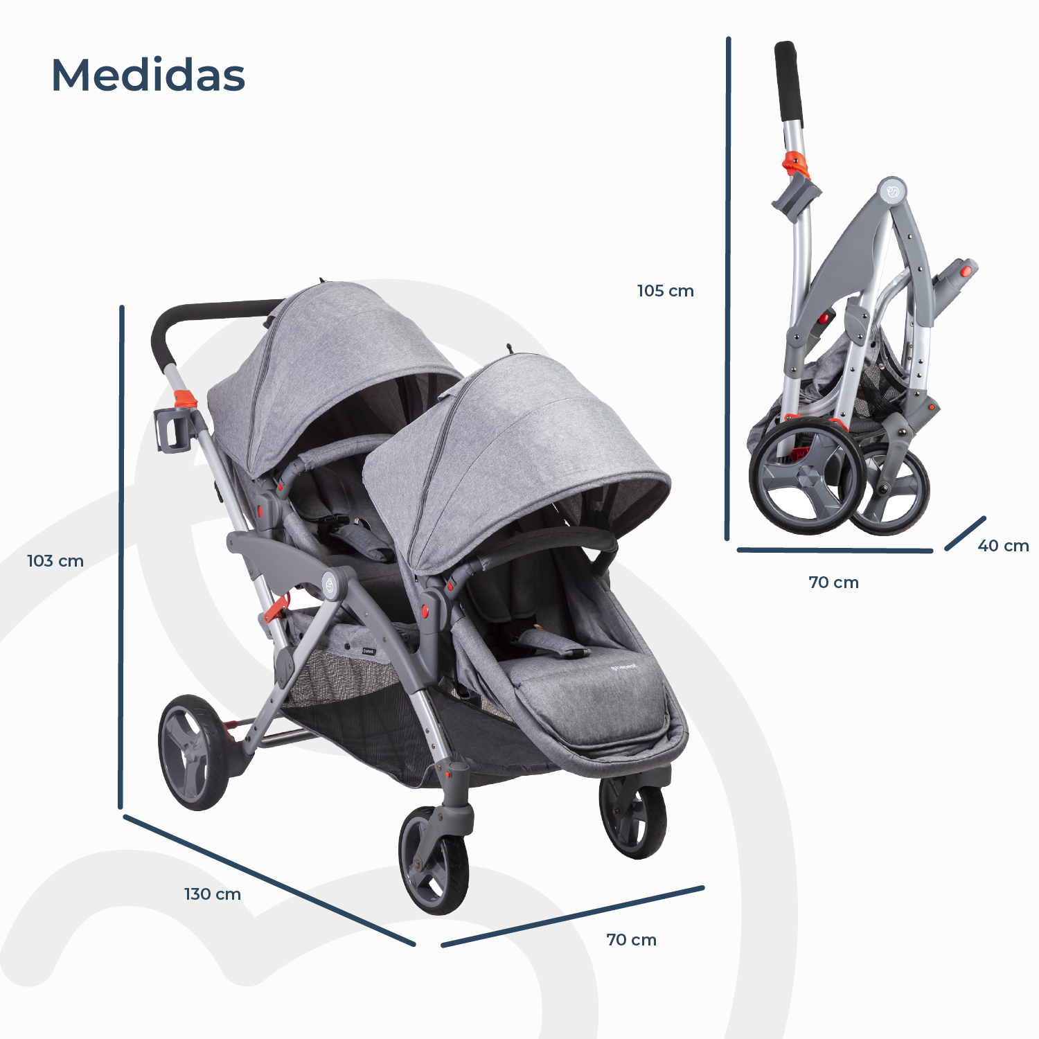Coche Travel Duo LX 2 Sillas 2 Bases-8