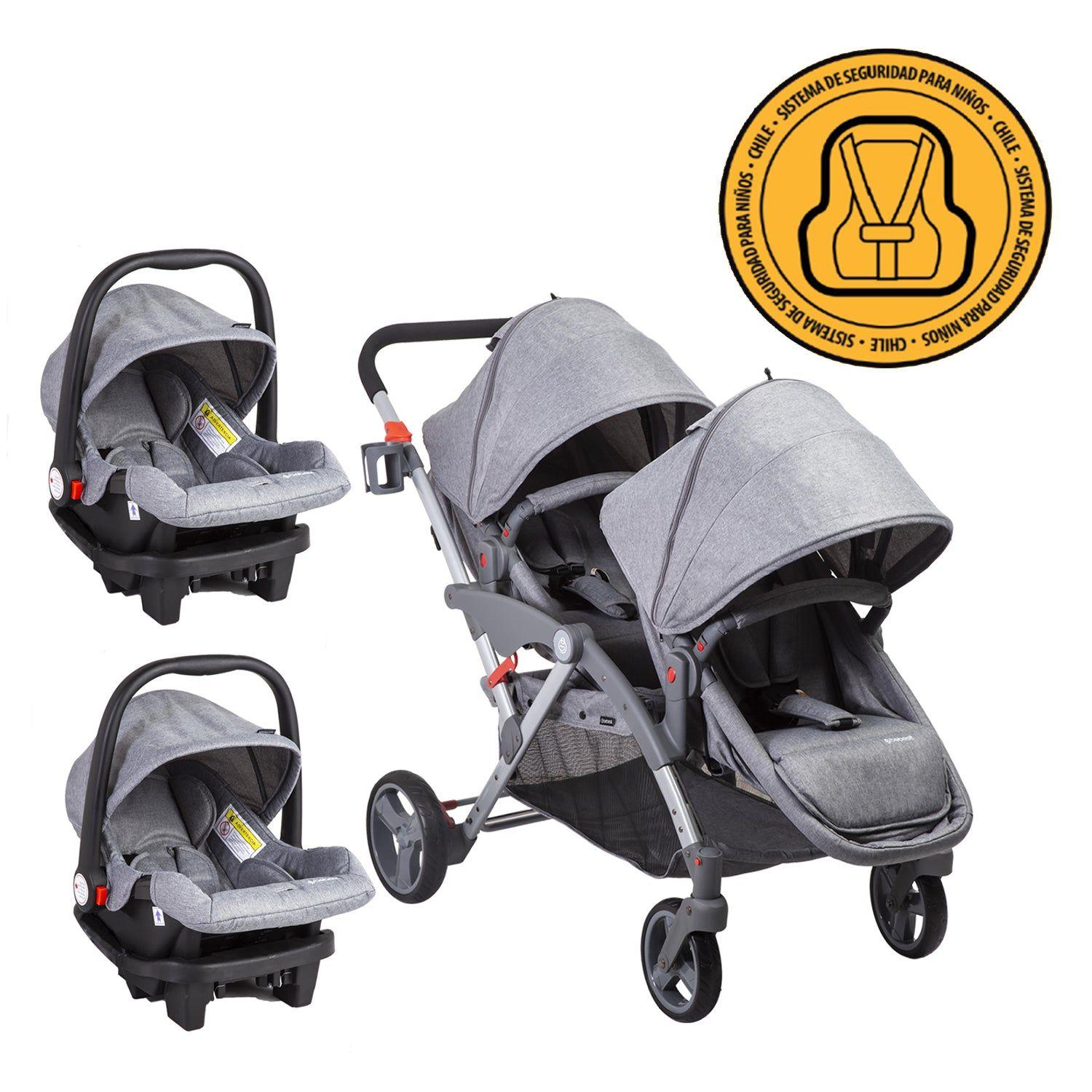 Coche Travel Duo LX 2 Sillas 2 Bases-9