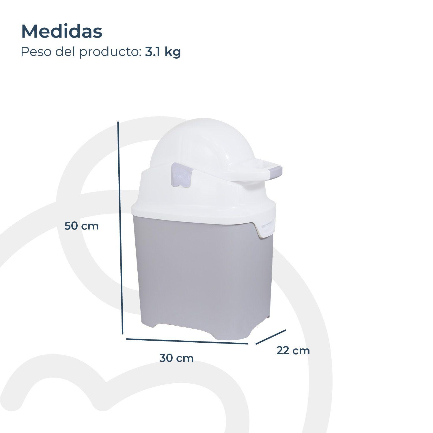 Contenedor de Pañales Plateado Bebesit-8