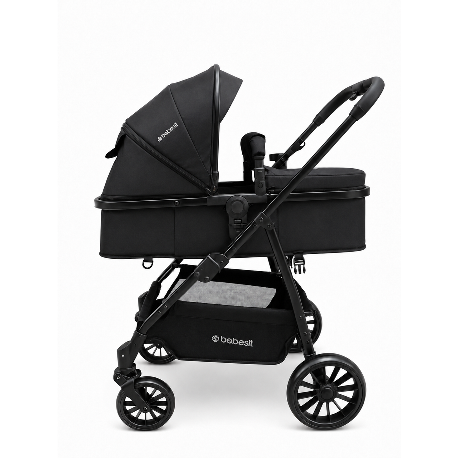 Coche Cuna Travel System Aureo Isofix Negro Bebesit-2